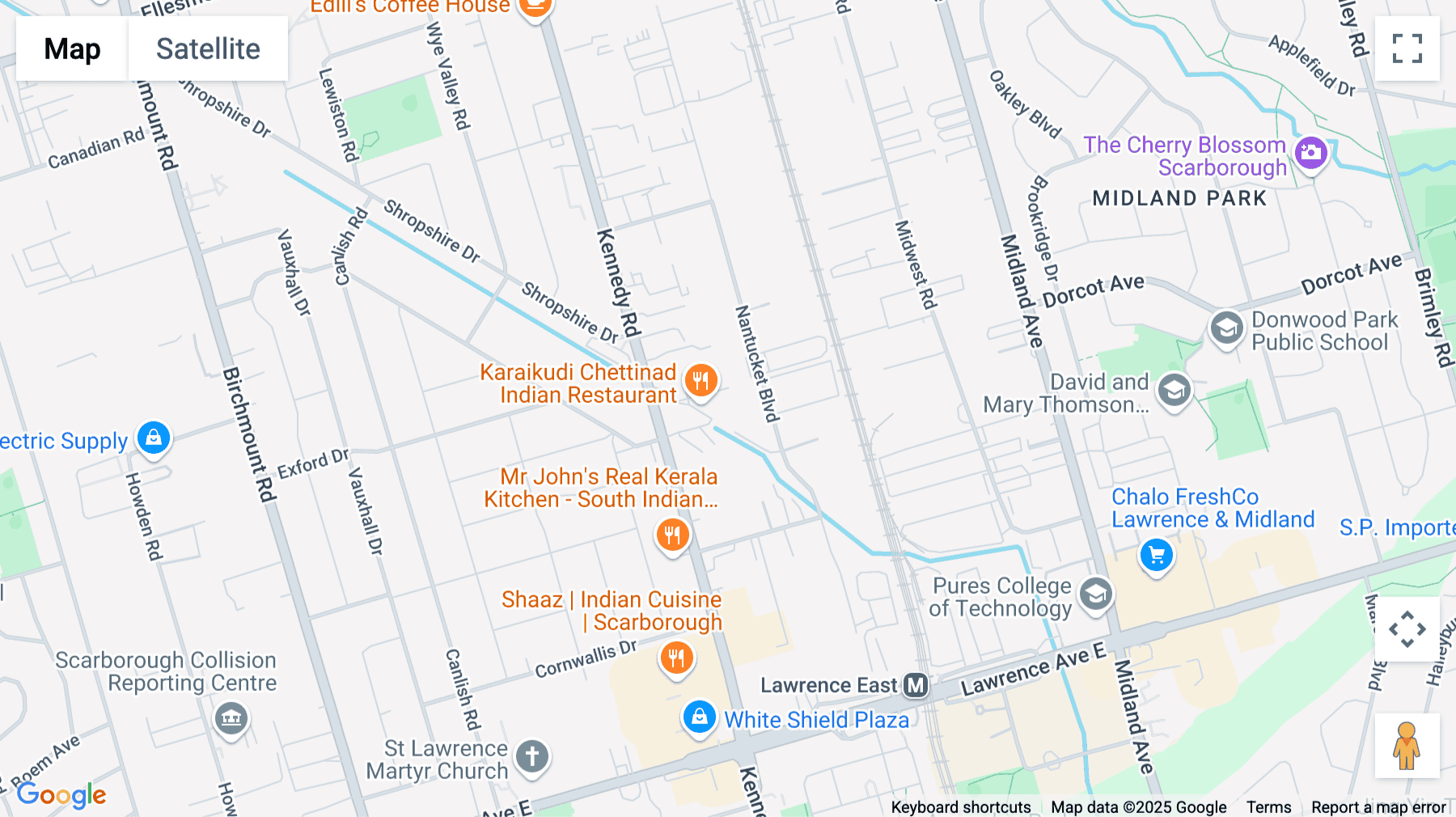 Click for interative map of 1225 Kennedy Road, Suite 2000, Toronto