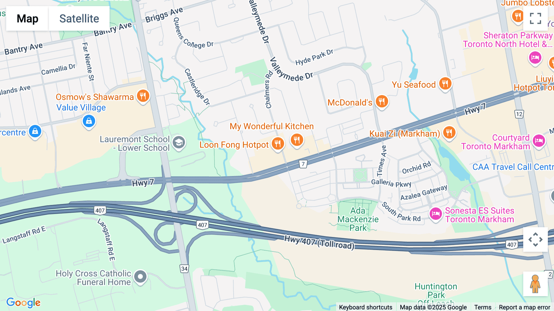 Click for interative map of 330 Highway 7 East, Richmond Hill