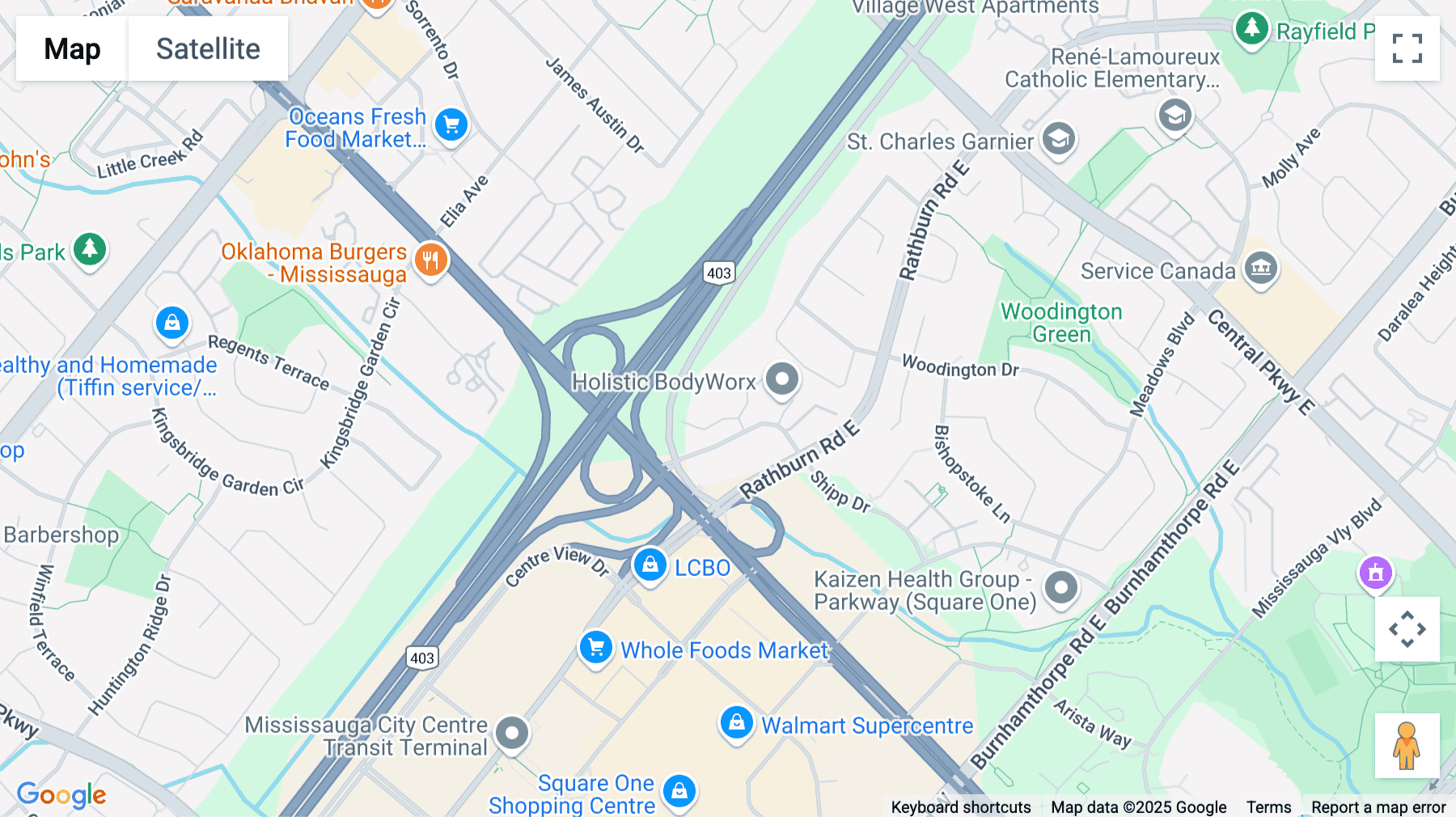 Click for interative map of 55 Village Centre Place, Unit 200, Mississauga