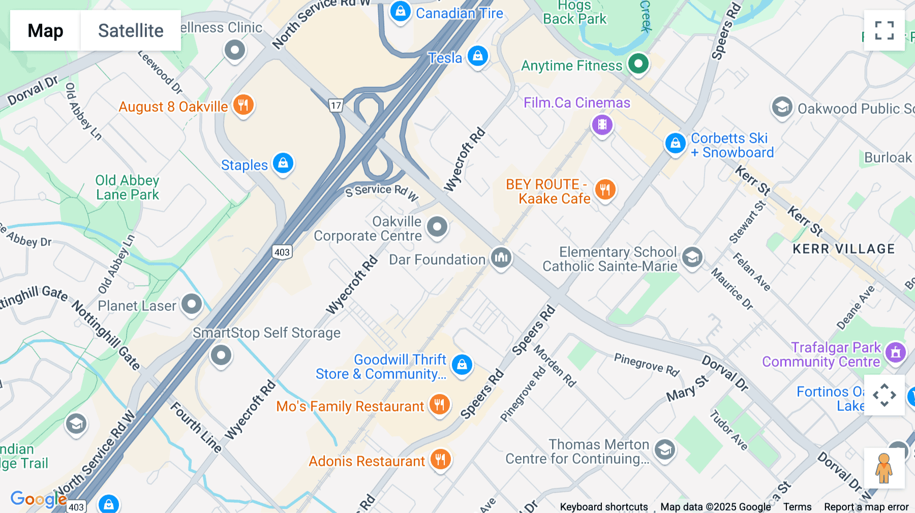 Click for interative map of 690 Dorval Drive, Oakville