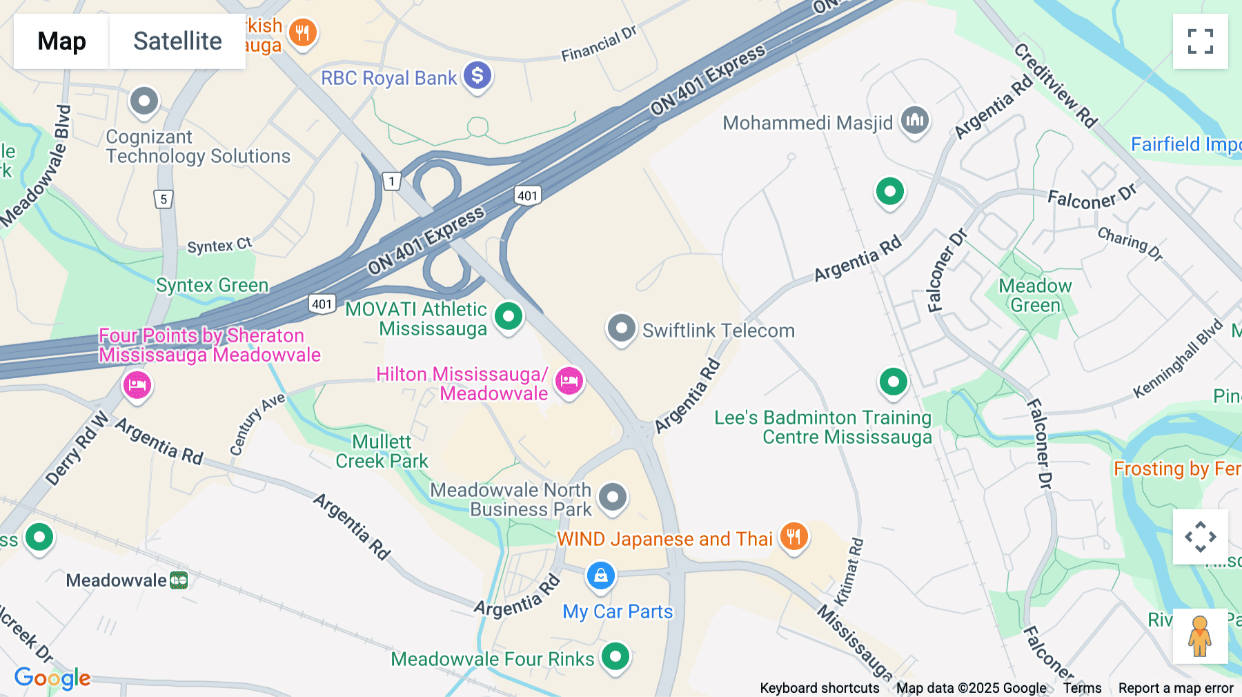 Click for interative map of 6733 Mississauga Road, Suite 700, Mississauga