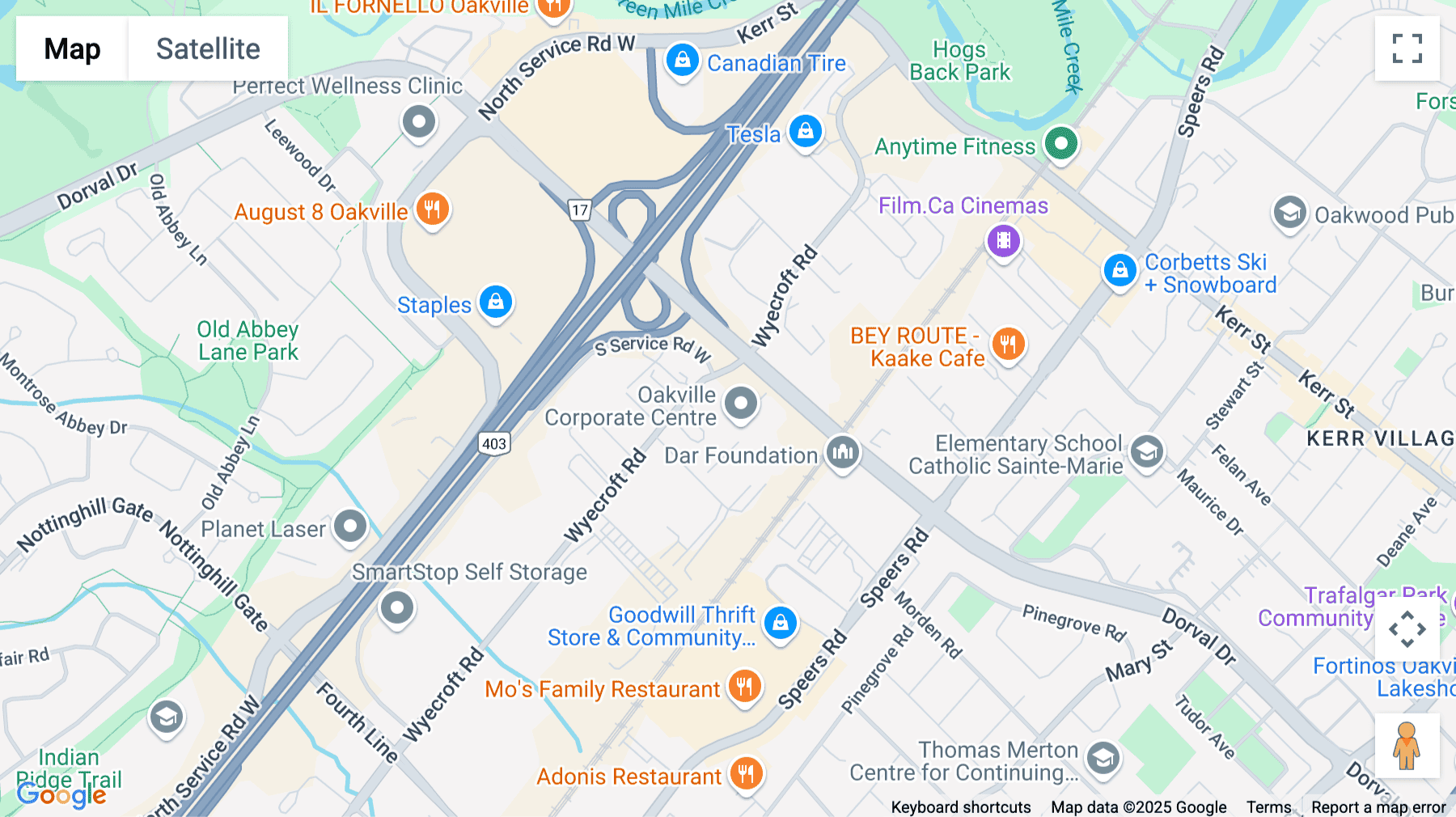 Click for interative map of 710 Dorval Drive, Oakville