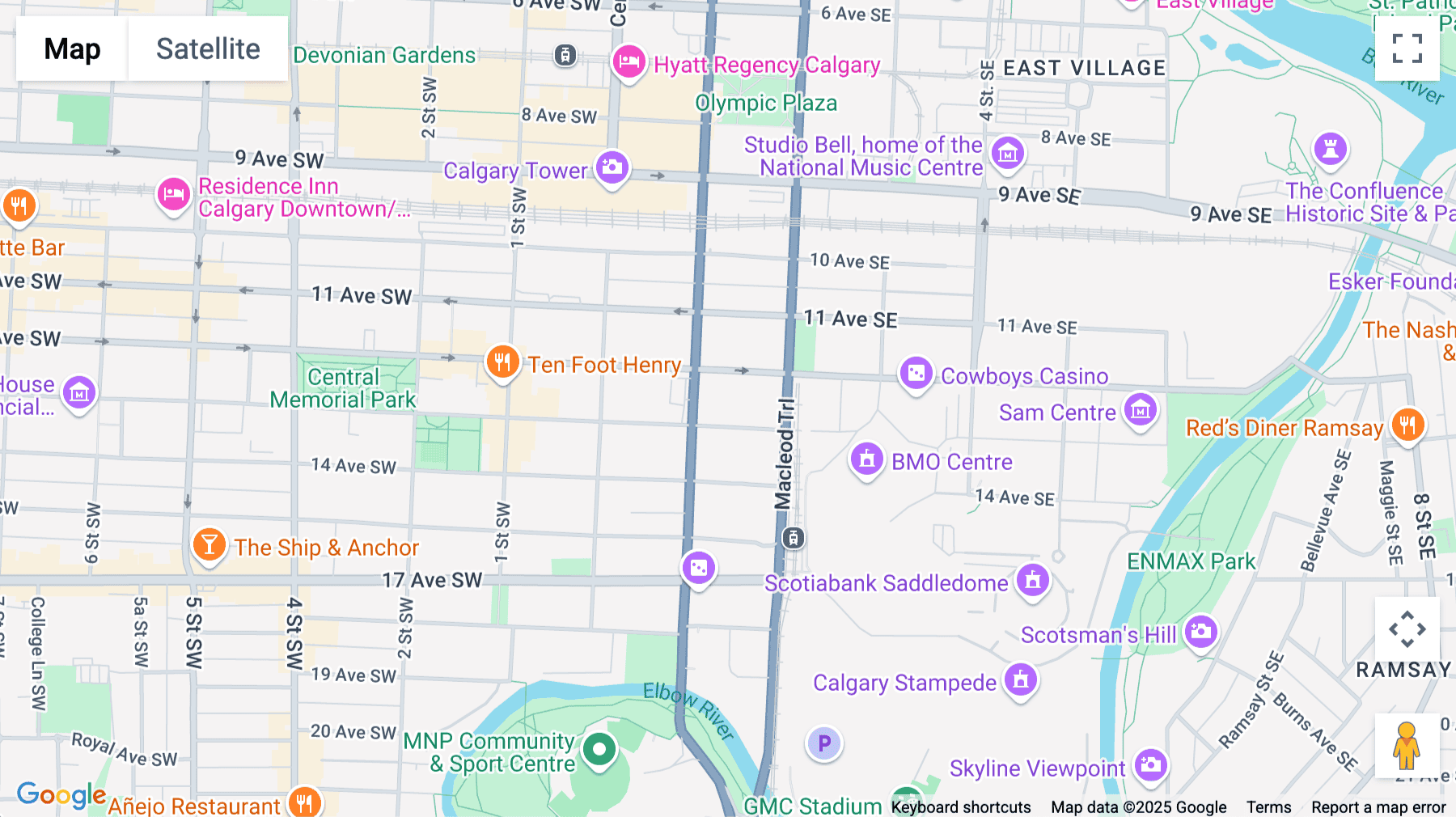 Click for interative map of 1212 1st Street Southeast, Suite 200, Calgary