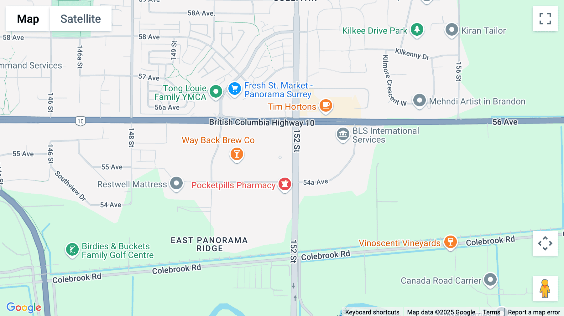 Click for interative map of 5455 unit 208 152nd Street, Surrey