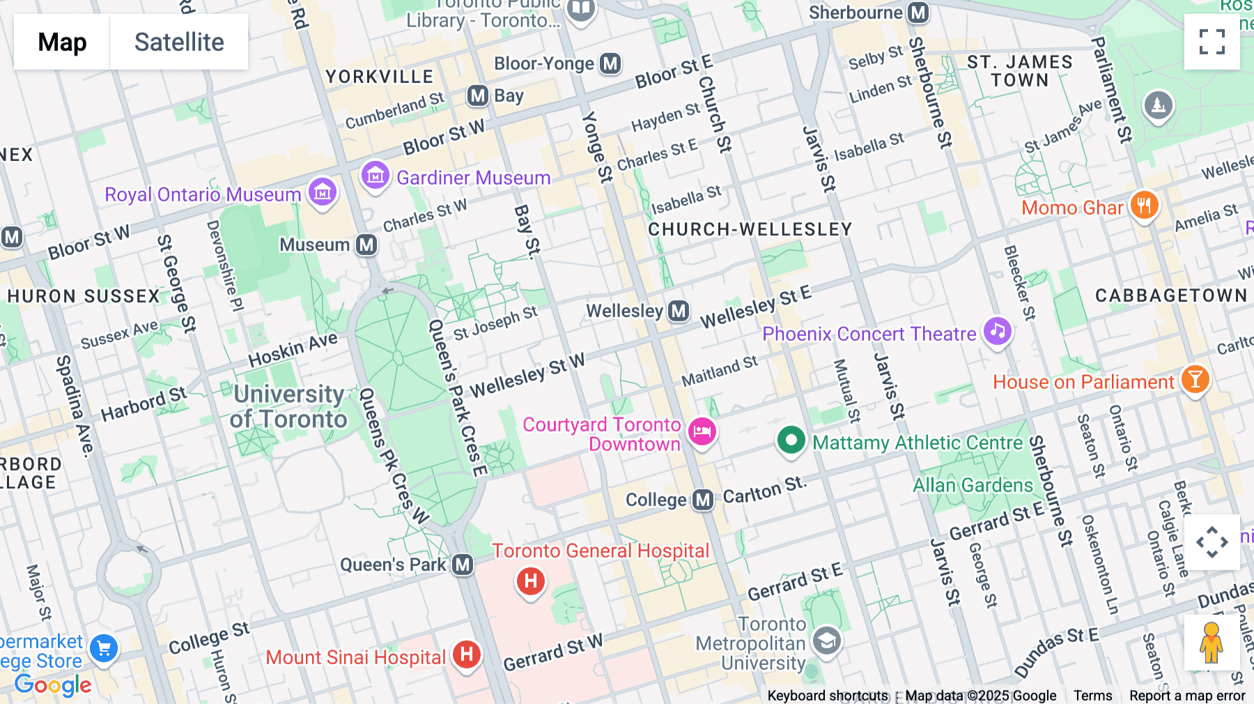 Click for interative map of 15 Wellesley St W, Toronto
