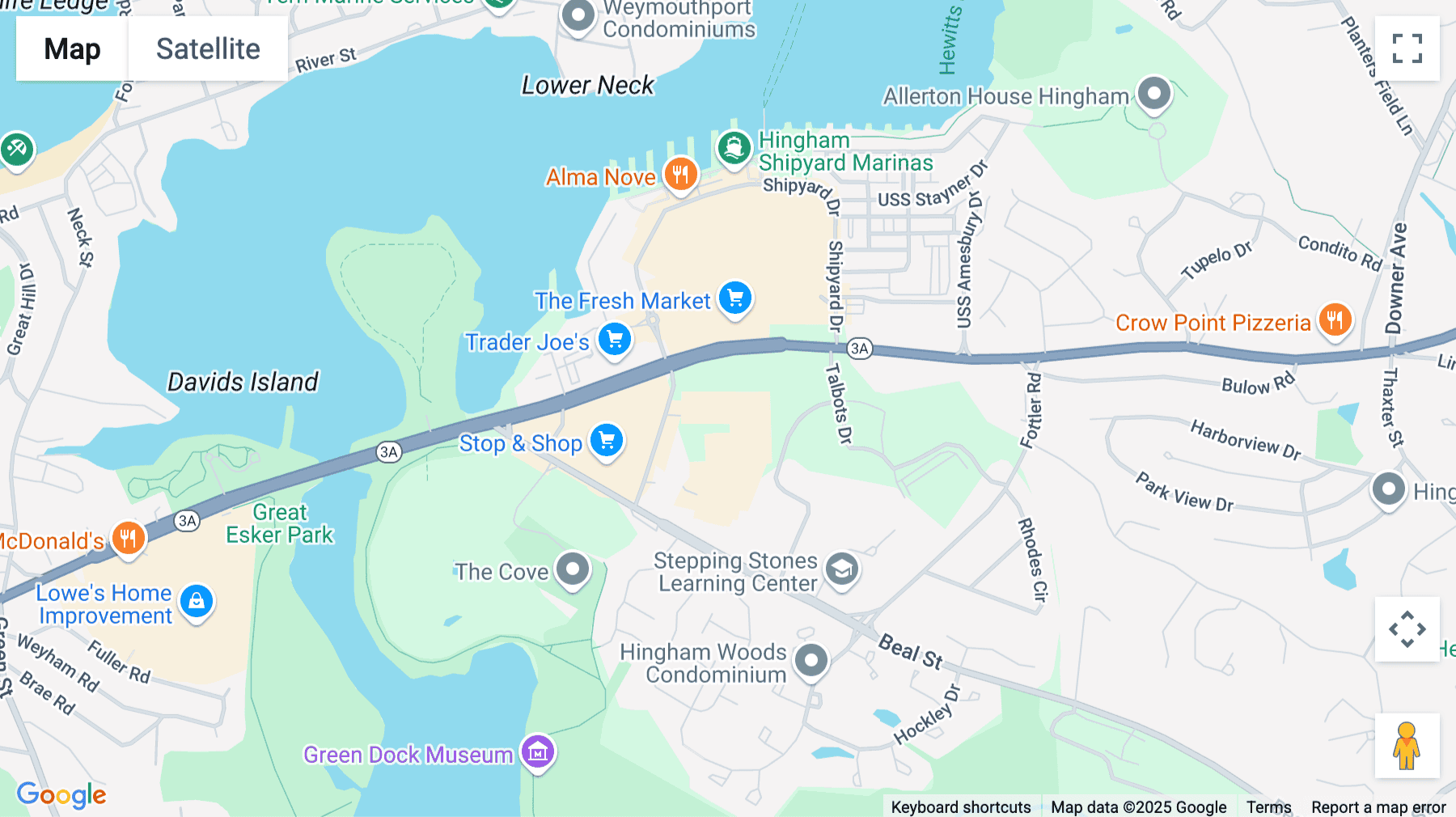 Click for interative map of 350 Lincoln Street, Suite 2400, Hingham