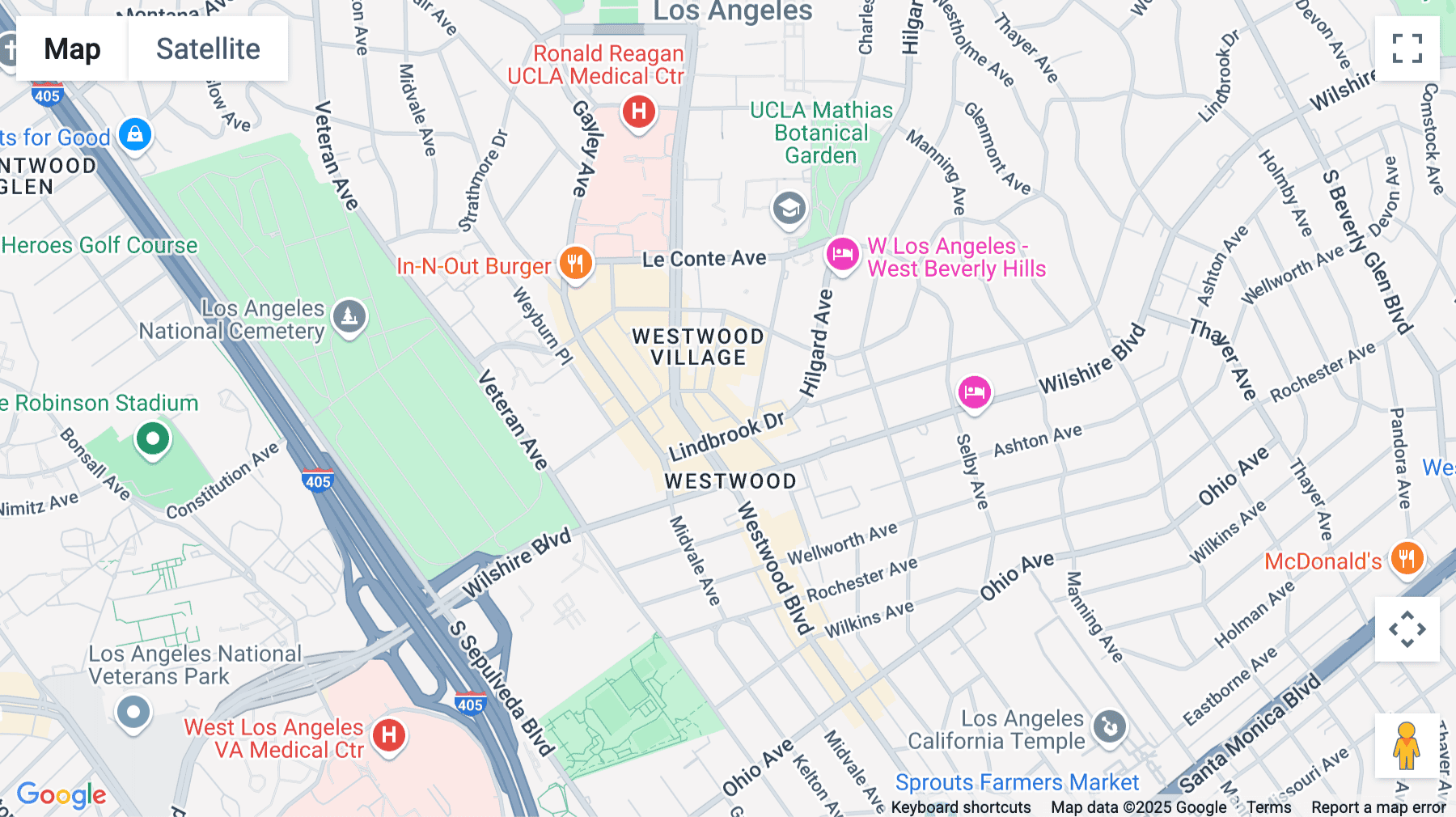 Click for interative map of 1100 Glendon Avenue, 17th Floor, Los Angeles