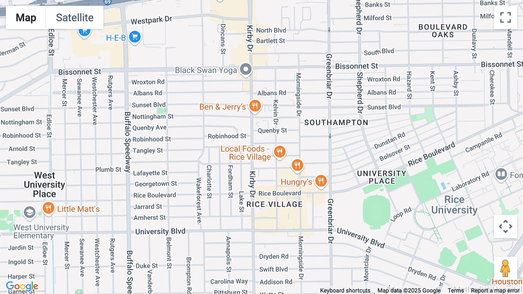 Click for interative map of 2525 Robinhood Street, Houston