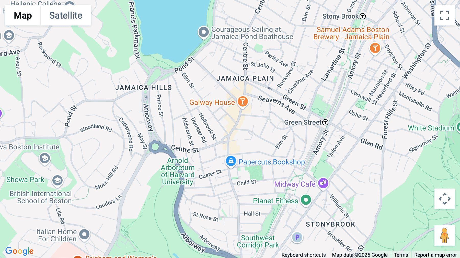 Click for interative map of 769 Centre Street Jamaica Plain, Boston