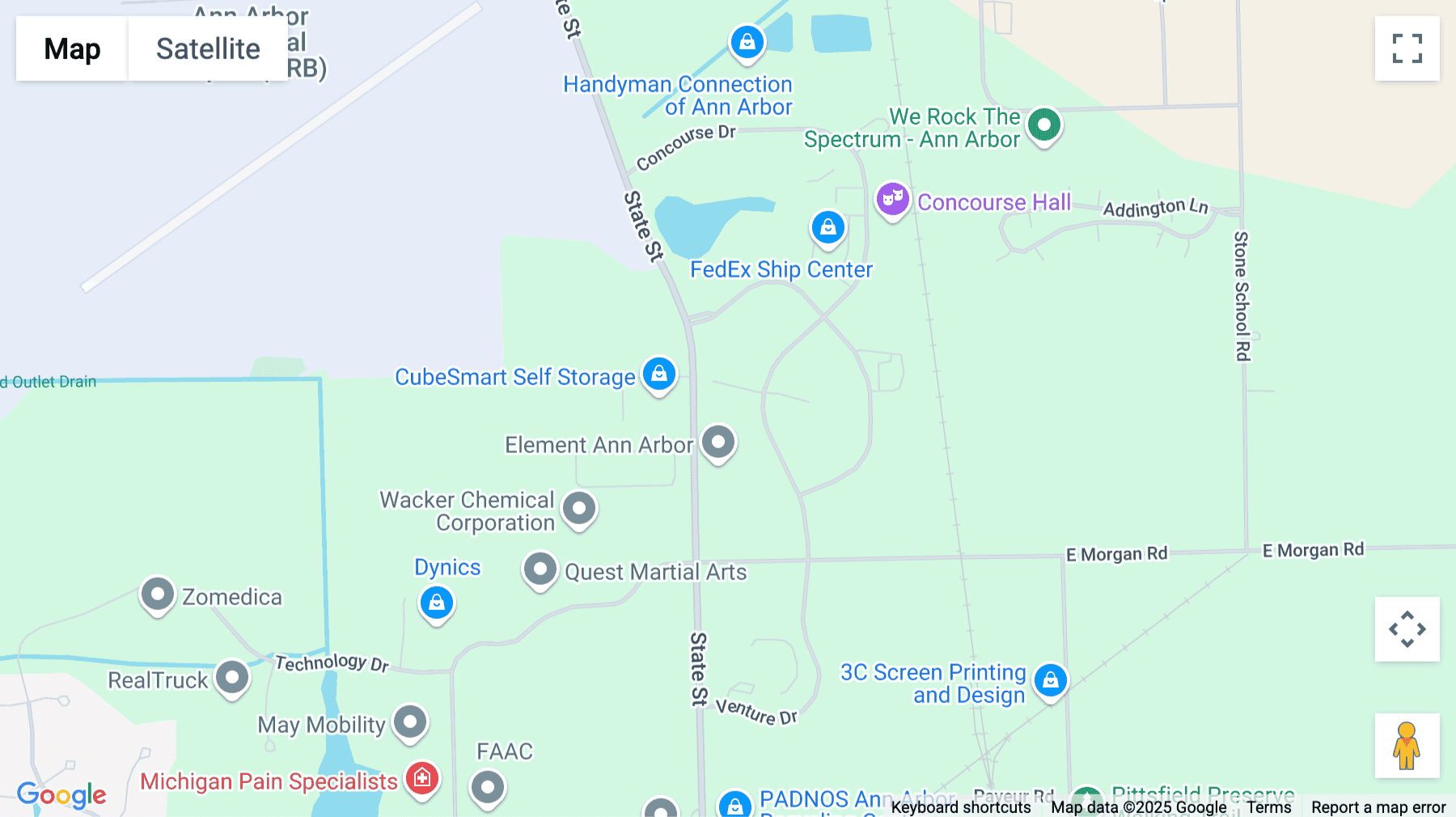 Click for interative map of 4750 Venture Dr, Suite 400, Ann Arbor
