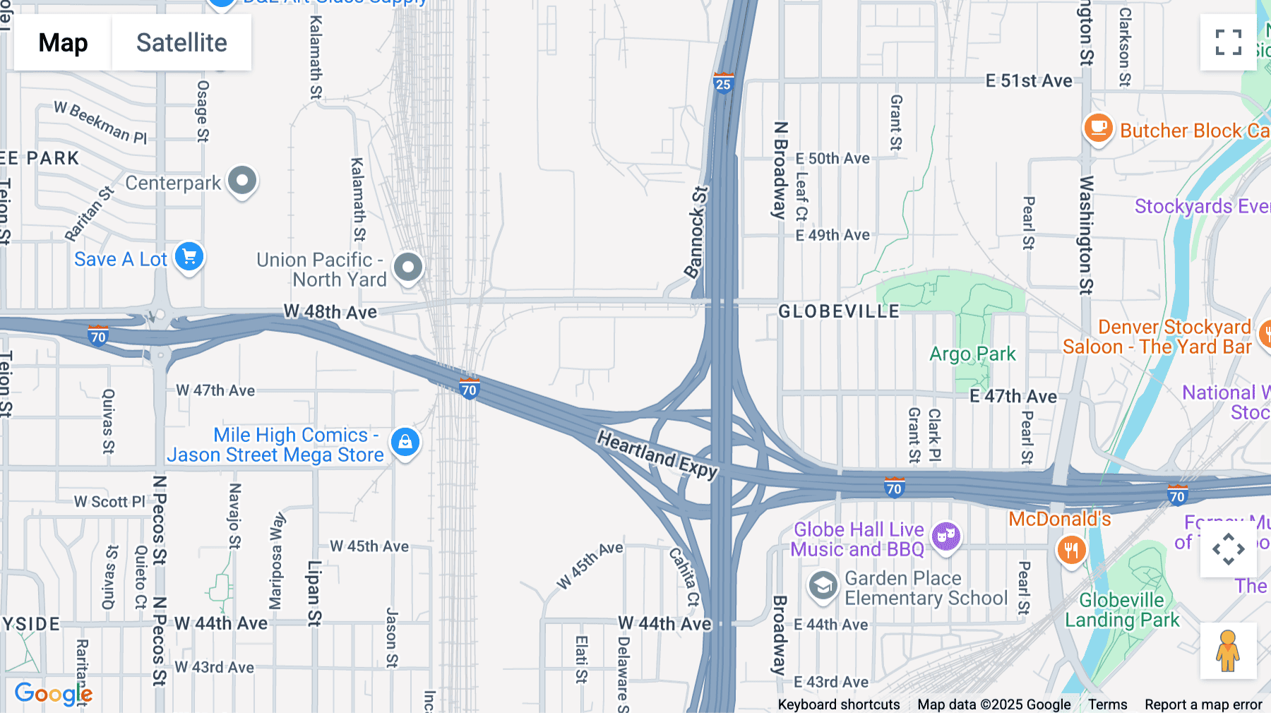 Click for interative map of 400 W 48th Avenue, 2nd Floor, Denver