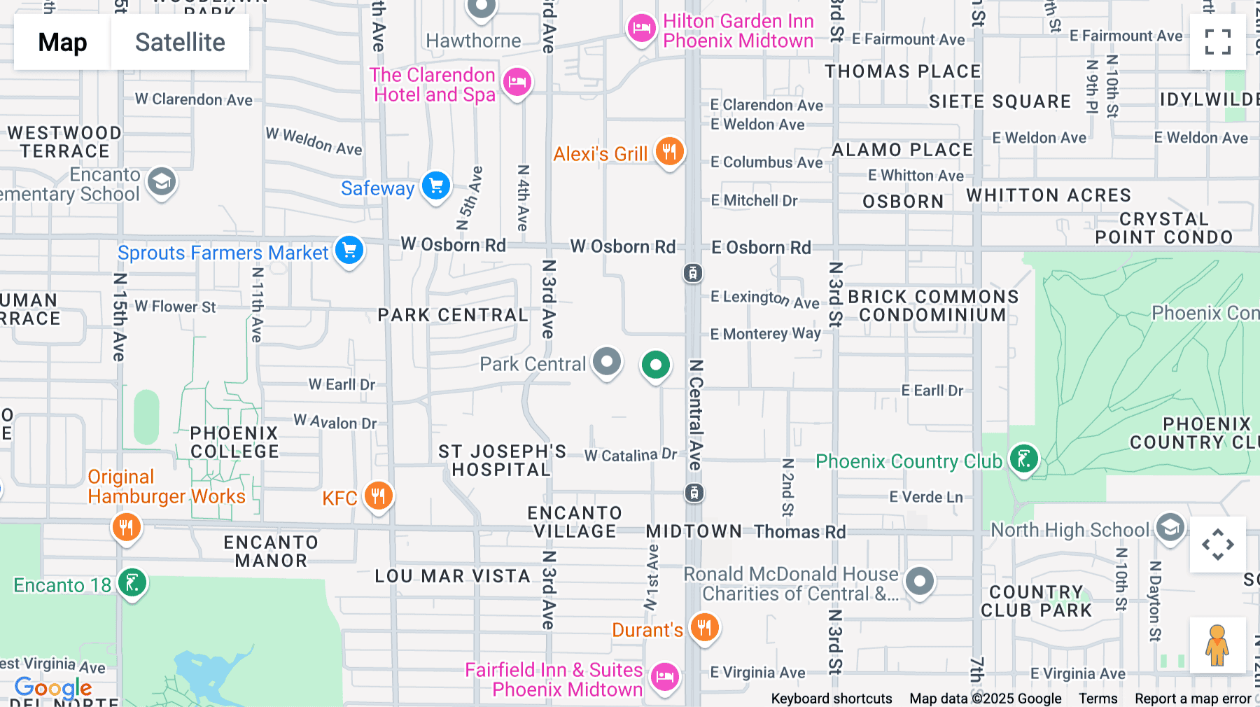 Click for interative map of 3110 N Central Avenue, Phoenix
