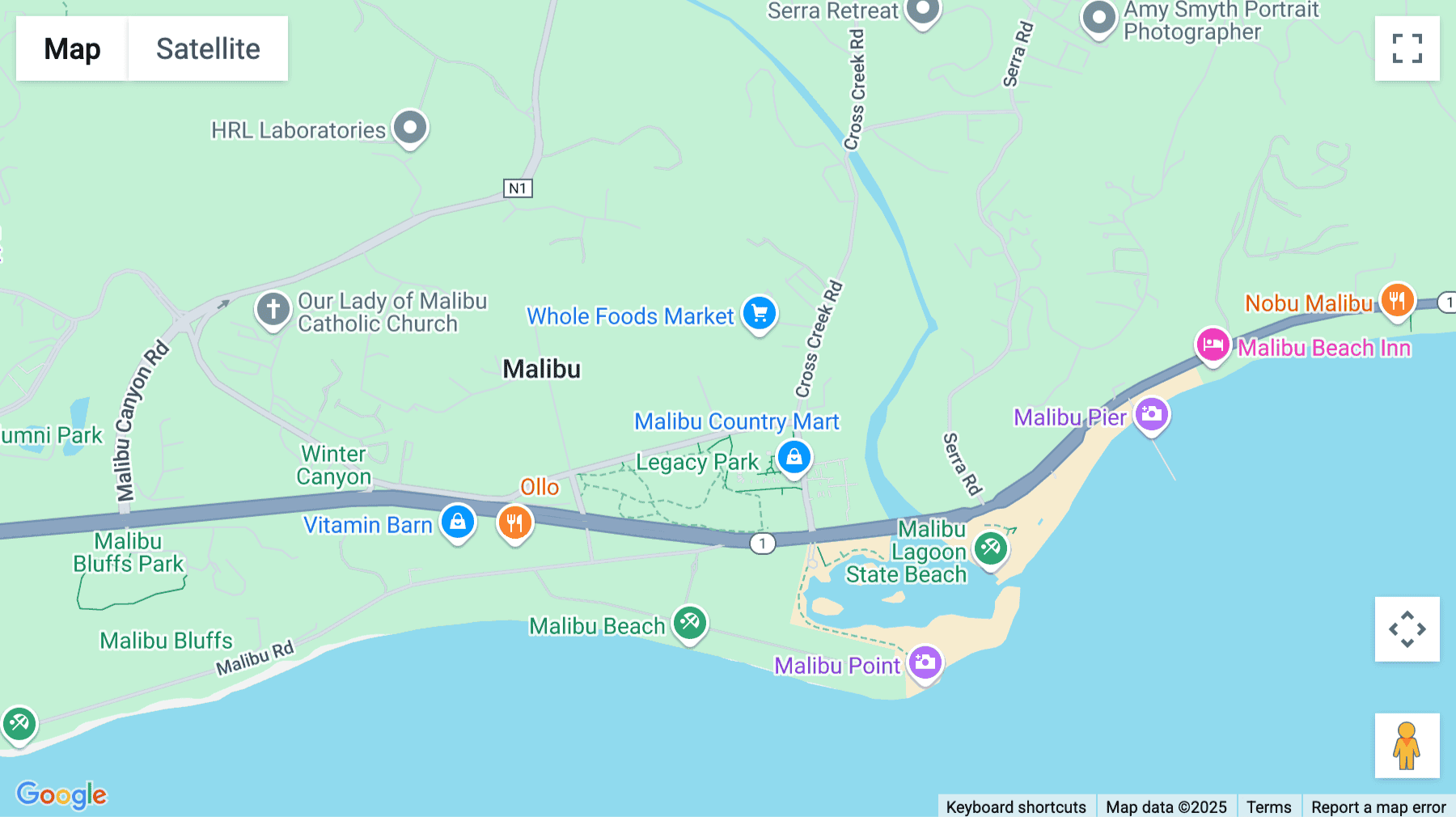 Click for interative map of 23465 Civic Center Way, Malibu