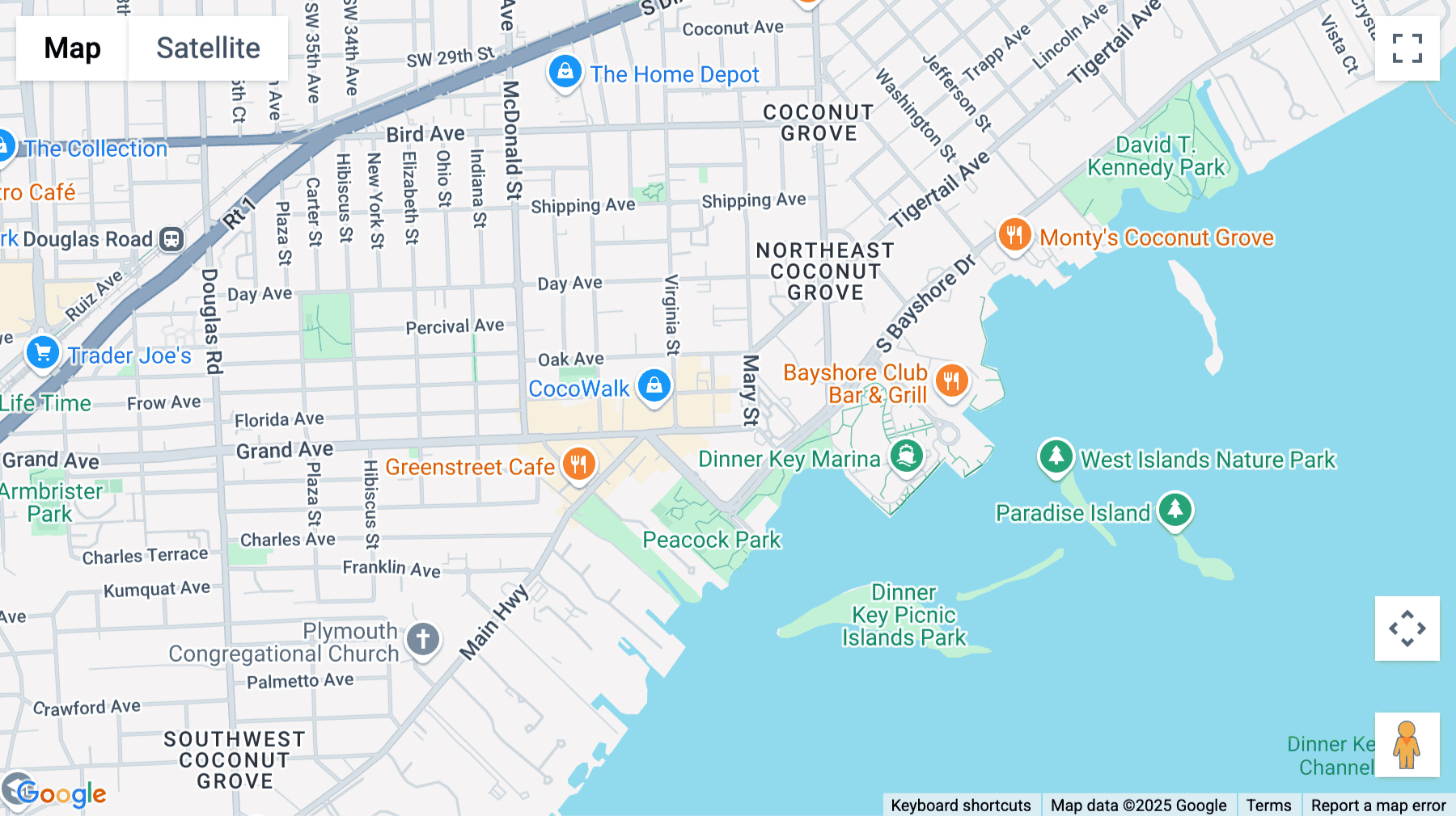 Click for interative map of 3390 Mary Street, Miami