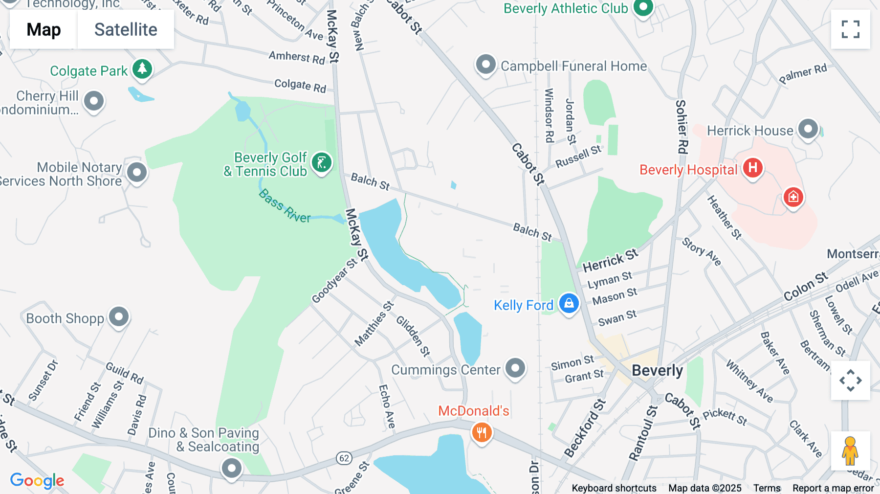 Click for interative map of 500 Cummings Center, Suite 6500, Beverly (Massachusetts)