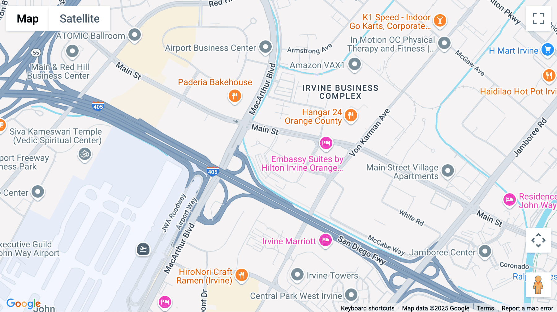 Click for interative map of 2020 Main St, Suite 1200, Irvine