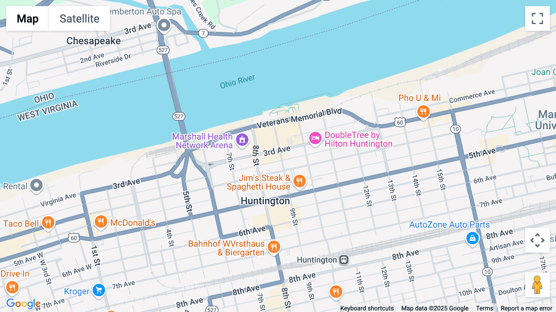 Click for interative map of 301 Ninth St, 2nd Floor, Huntington