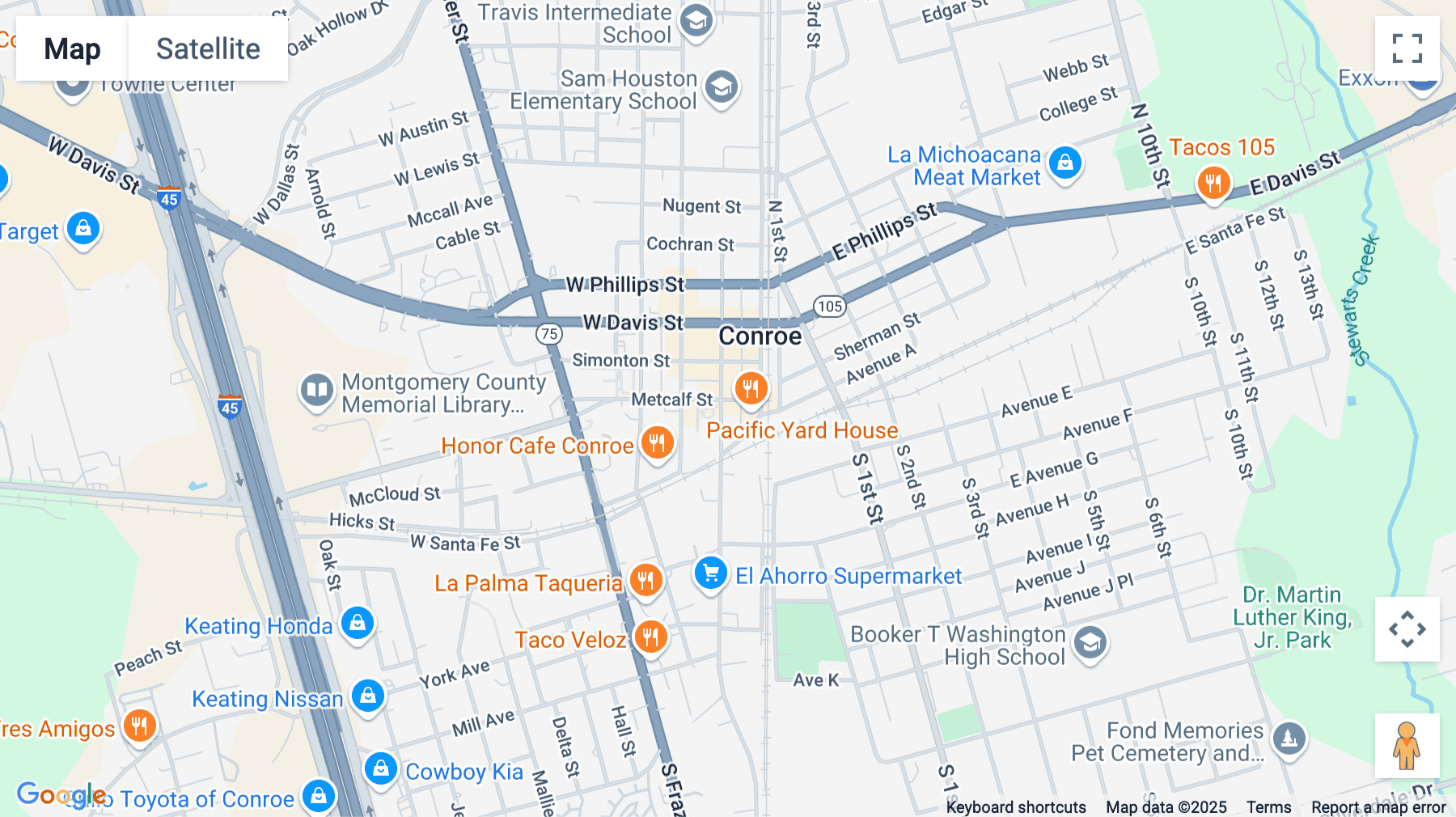 Click for interative map of 150 N Main St, Suite 200, Conroe