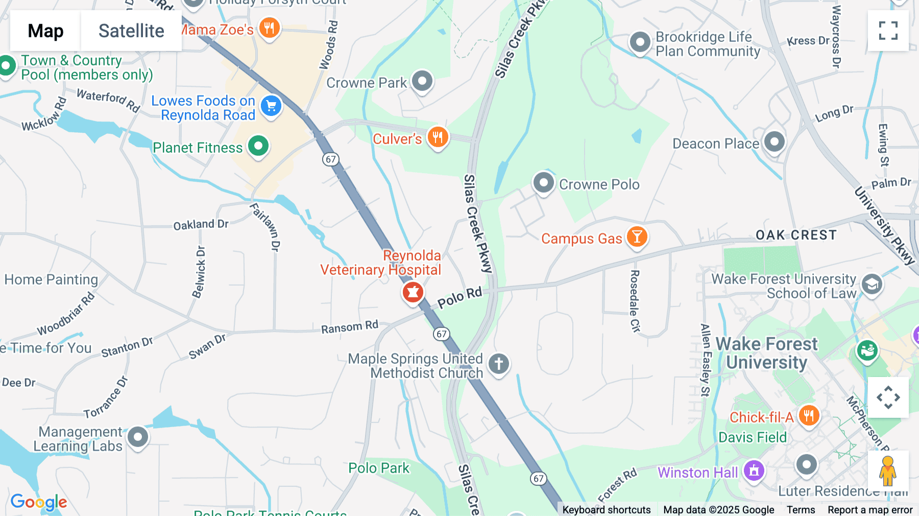 Click for interative map of 155 Sunnynoll Ct, Winston Salem