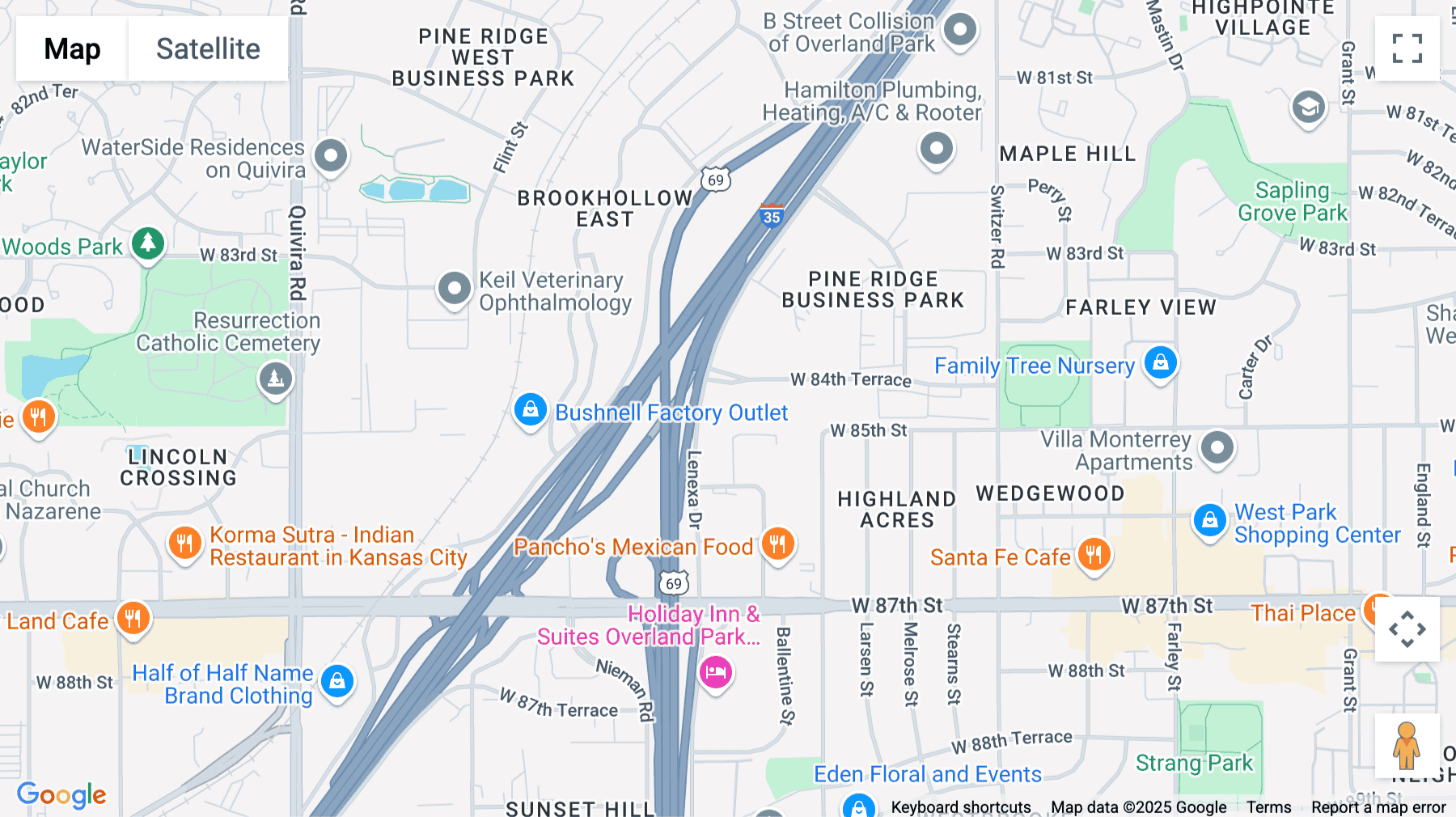 Click for interative map of 10901 W 84th Terrace, Second Floor, Lenexa