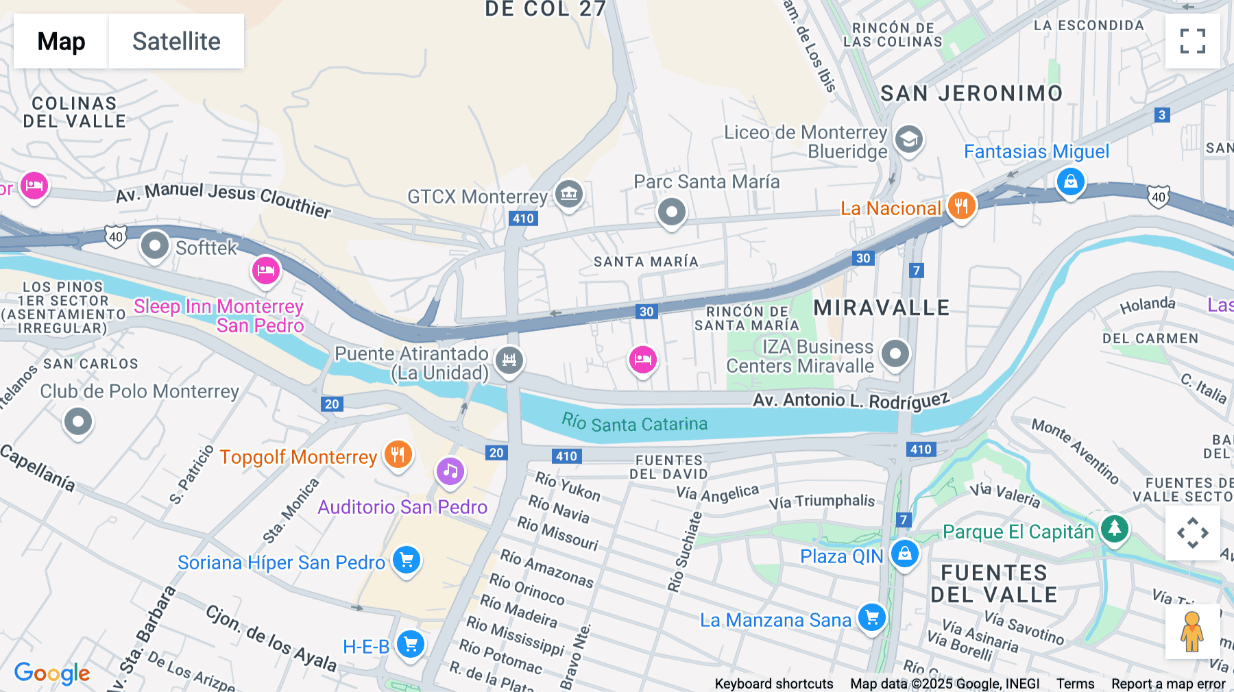Click for interative map of Boulevard Díaz Ordaz 140, Las Torres Moradas, Torre 2, Piso 20, Colonia Santa María, Monterrey