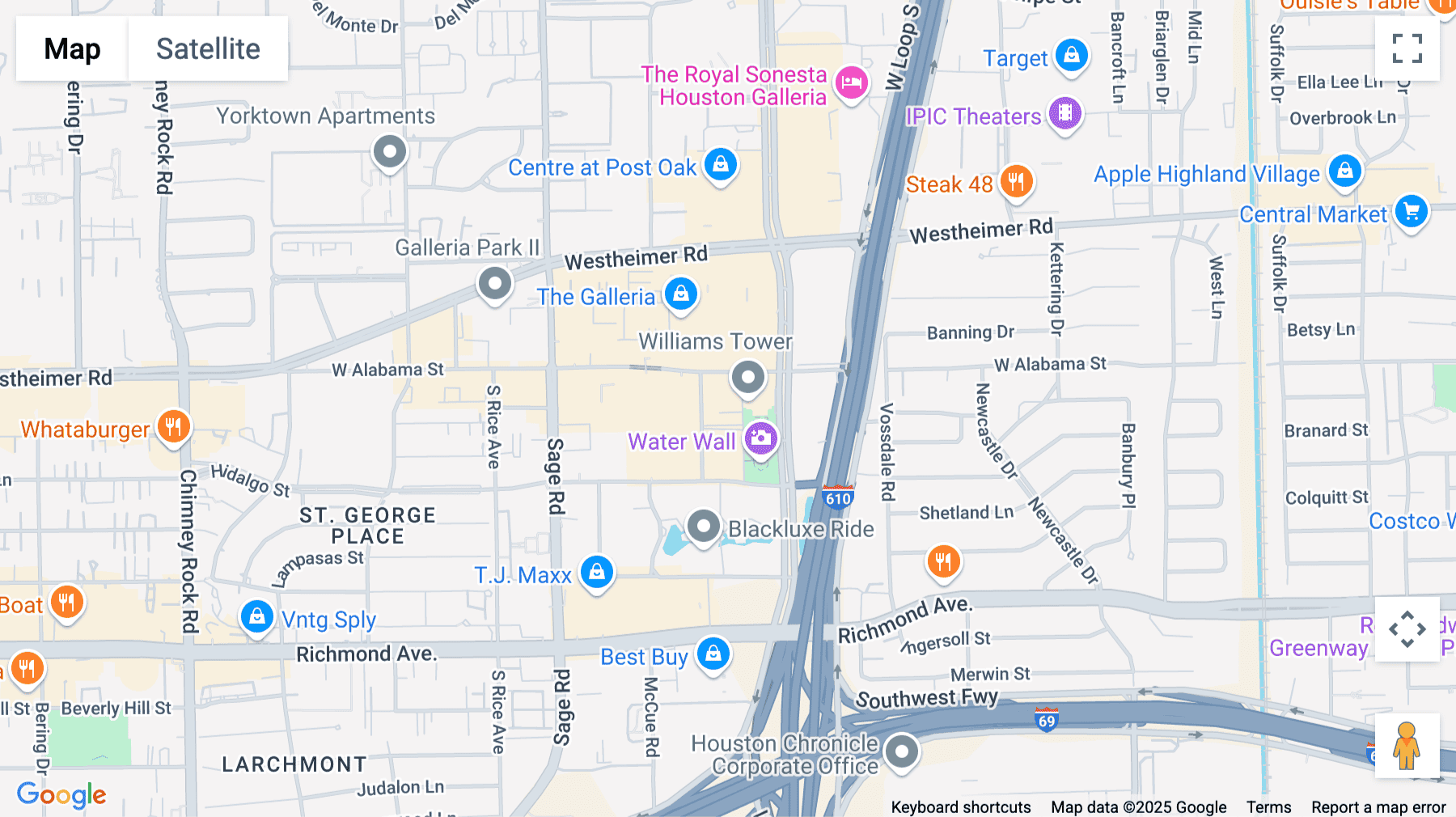 Click for interative map of 2800 Post Oak Boulevard, Suite 5600, Houston