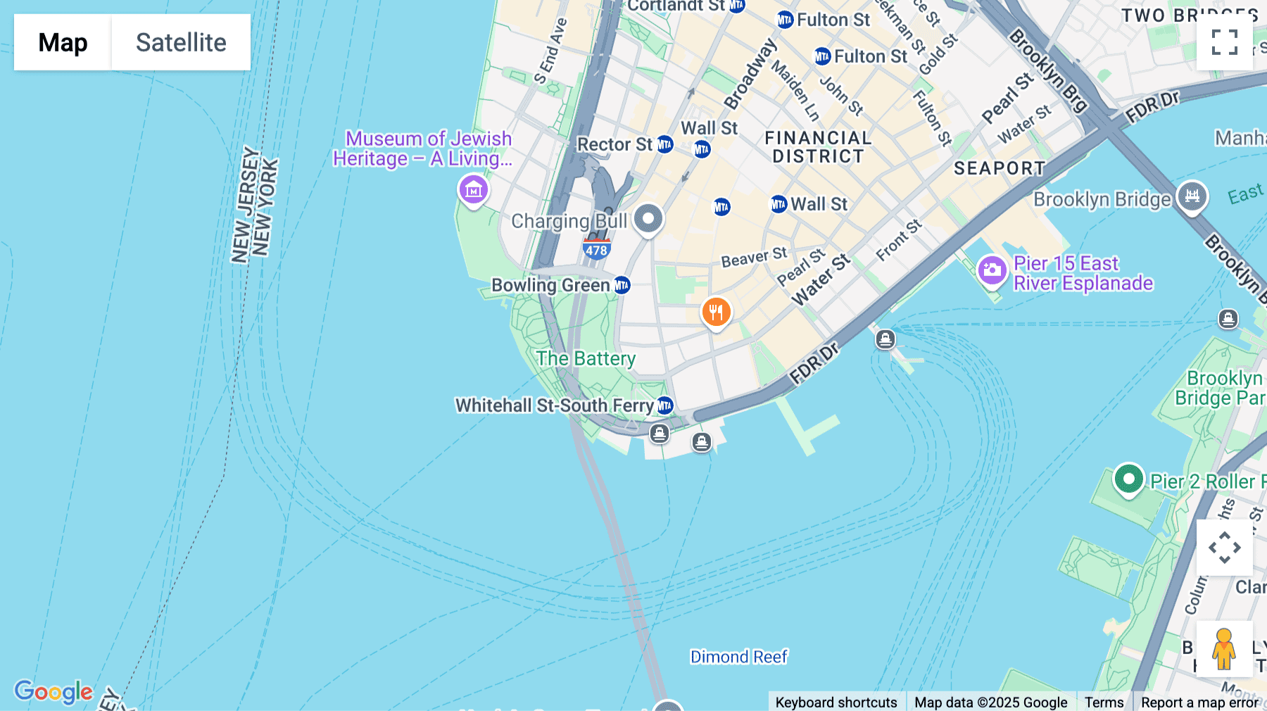 Click for interative map of 17 State Street, 40th Floor, New York City