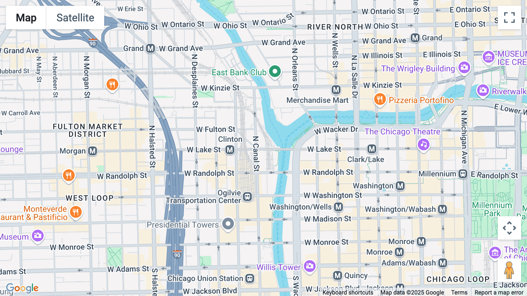 Click for interative map of 444 W Lake Street, Suite 1700, Chicago