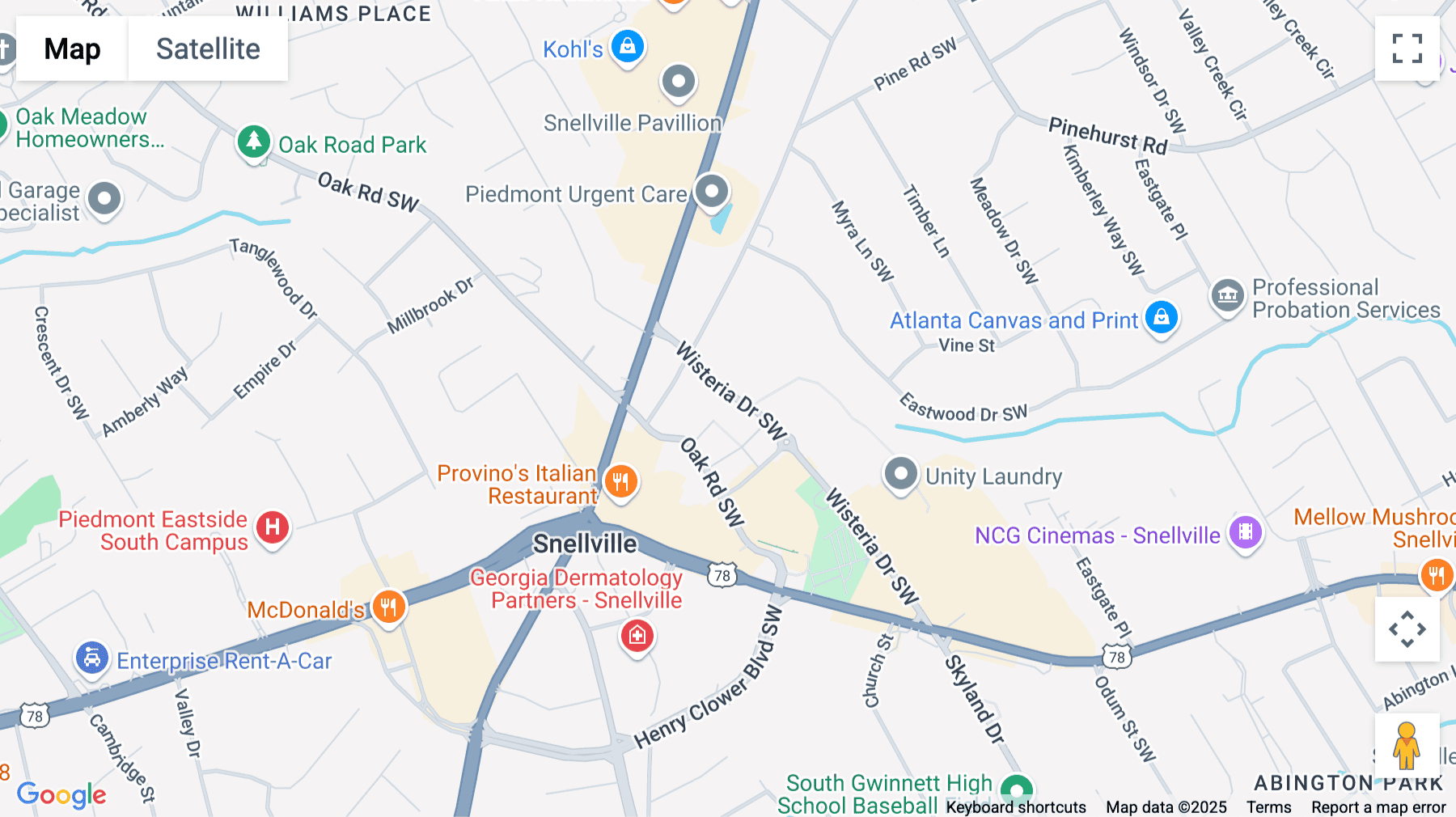 Click for interative map of 2245 Wisteria Drive SW, Snellville