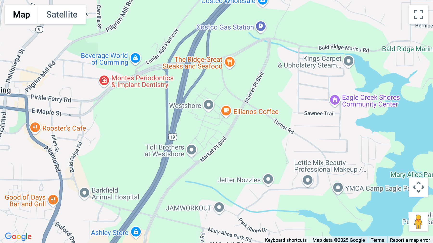 Click for interative map of 2100 Westshore Drive, Cumming