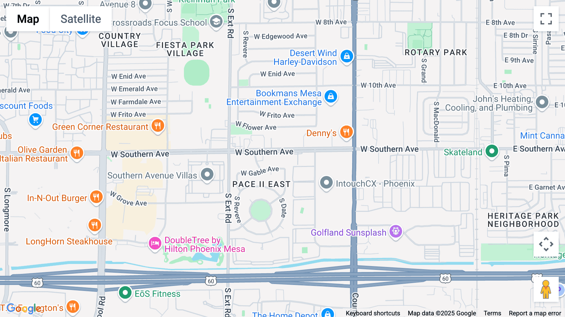 Click for interative map of 625 W Southern Avenue, No.E, Mesa
