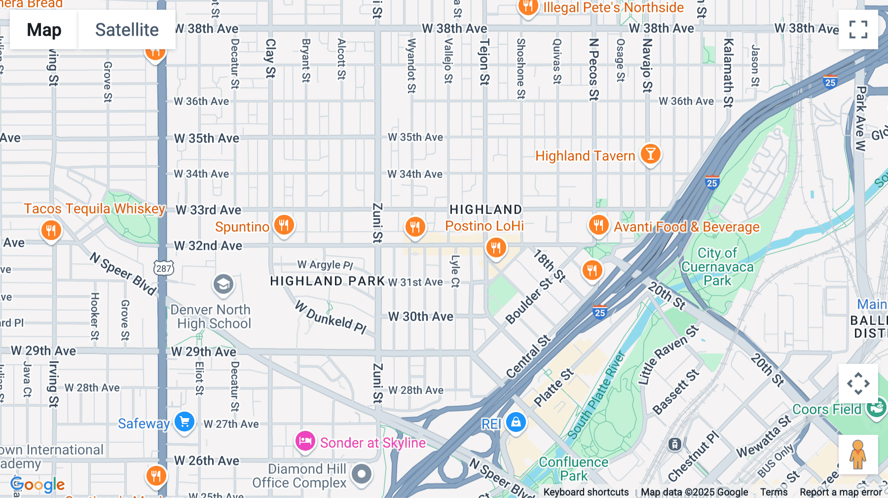 Click for interative map of 2128 W 32nd Avenue, 2nd Floor, Denver