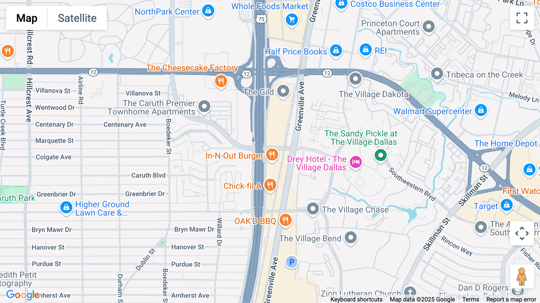 Click for interative map of 8080 N Central Expressway, Suite 1700, Dallas
