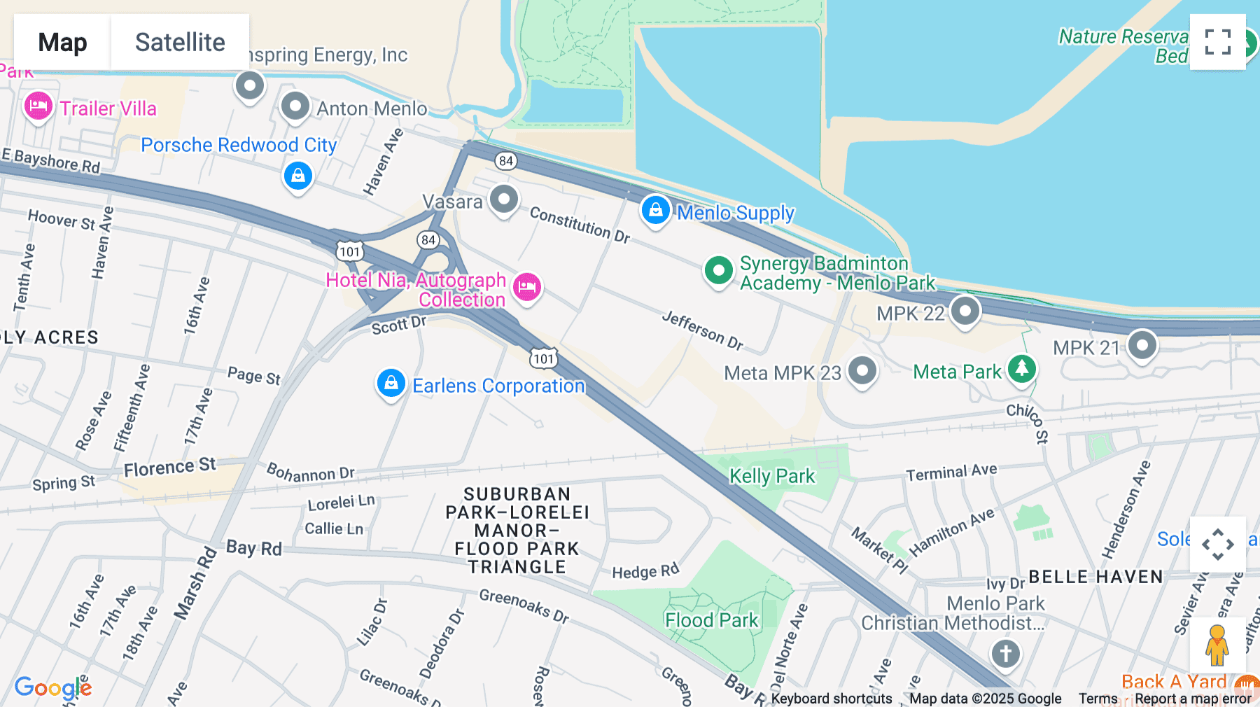 Click for interative map of 149 Commonwealth Drive, Menlo Park