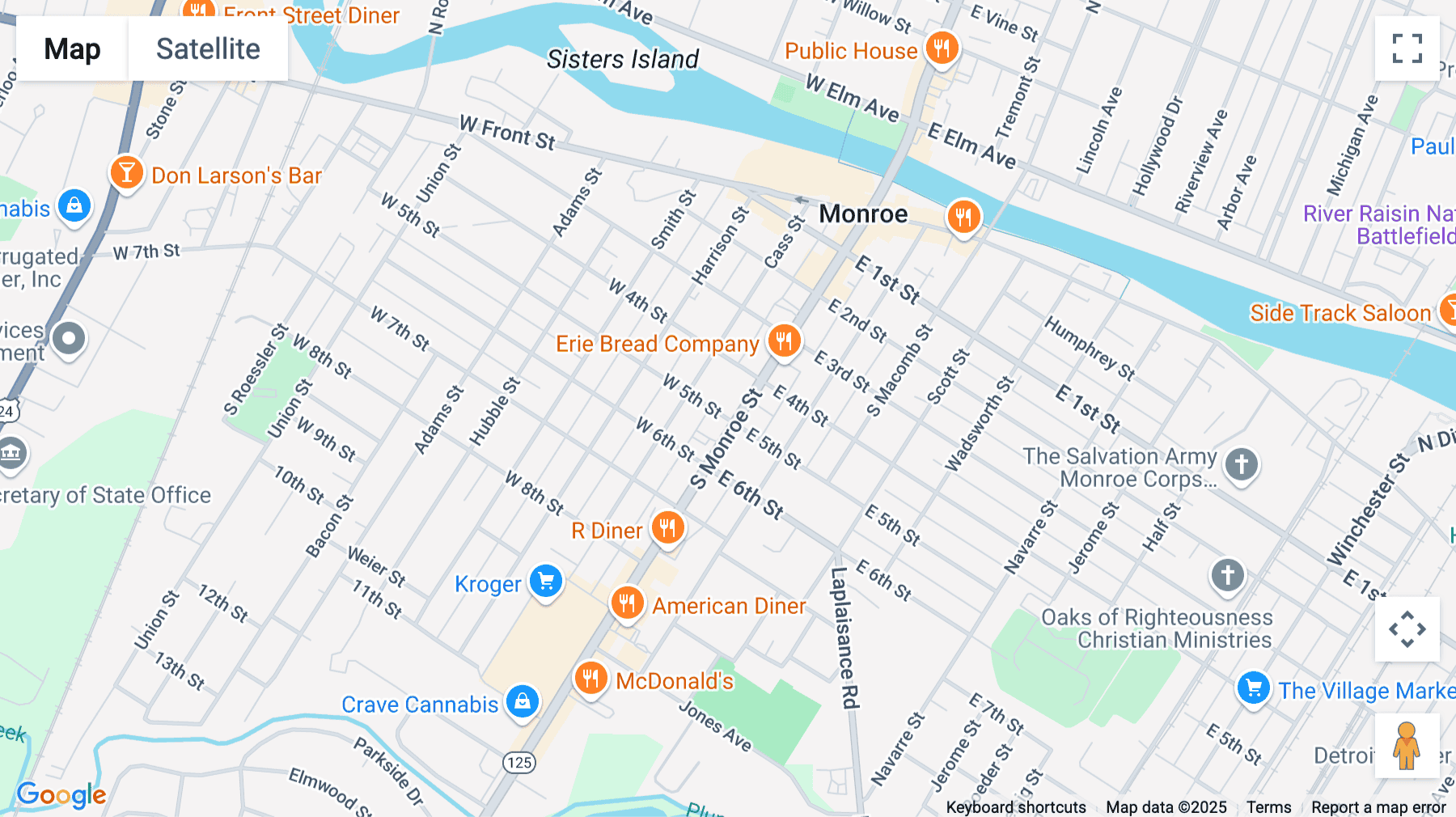 Click for interative map of 428 S Monroe Street, 2nd Floor, Monroe