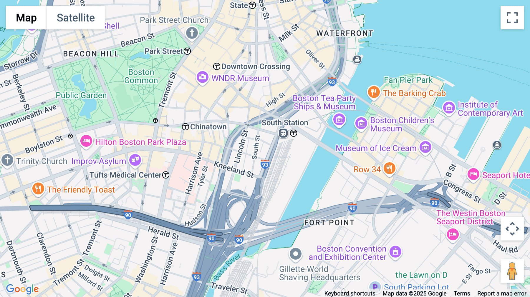 Click for interative map of 711 Atlantic Avenue, 5th and 6th Floors, Boston
