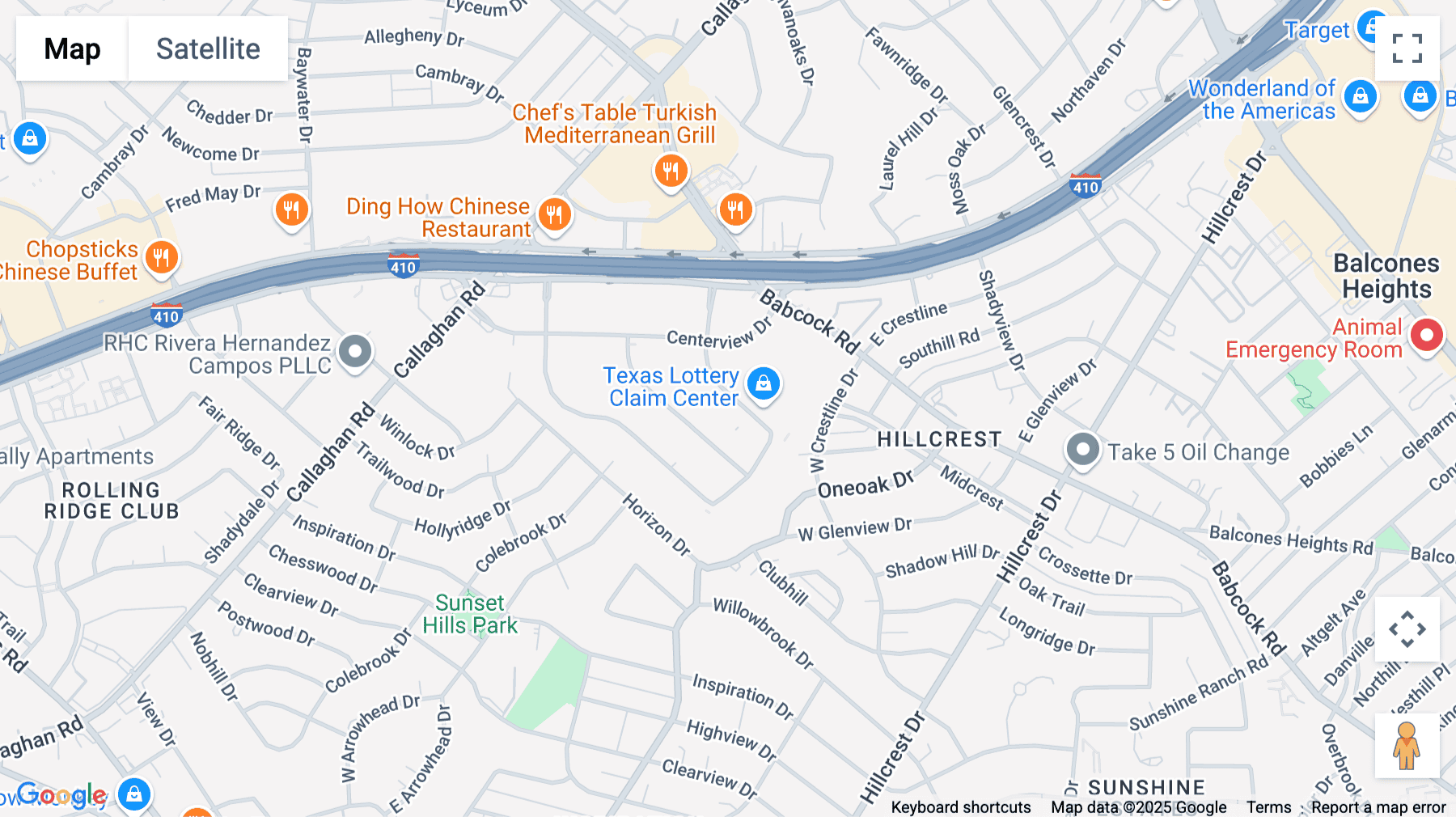 Click for interative map of 4242 E Piedras Dr, San Antonio