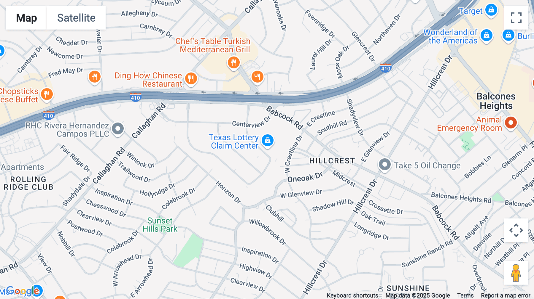 Click for interative map of 4243 East Piedras Drive, San Antonio