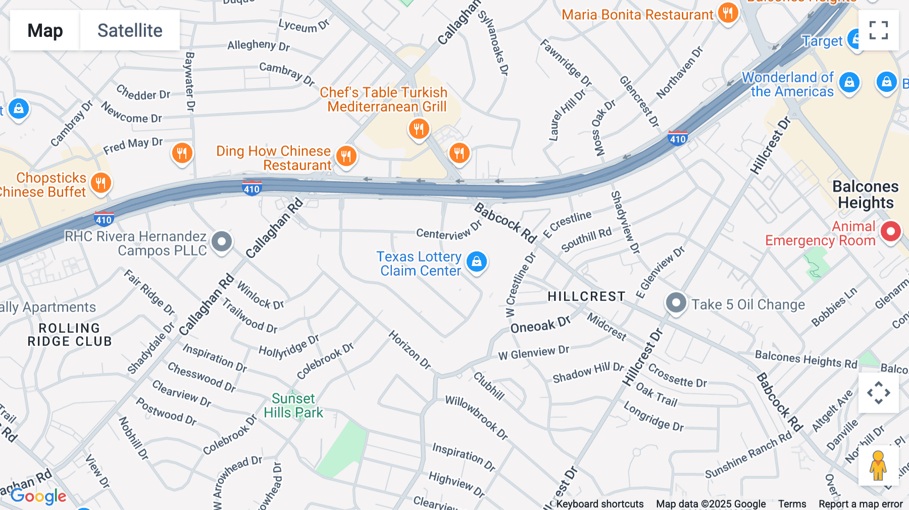 Click for interative map of 4241 E Piedras Dr, San Antonio