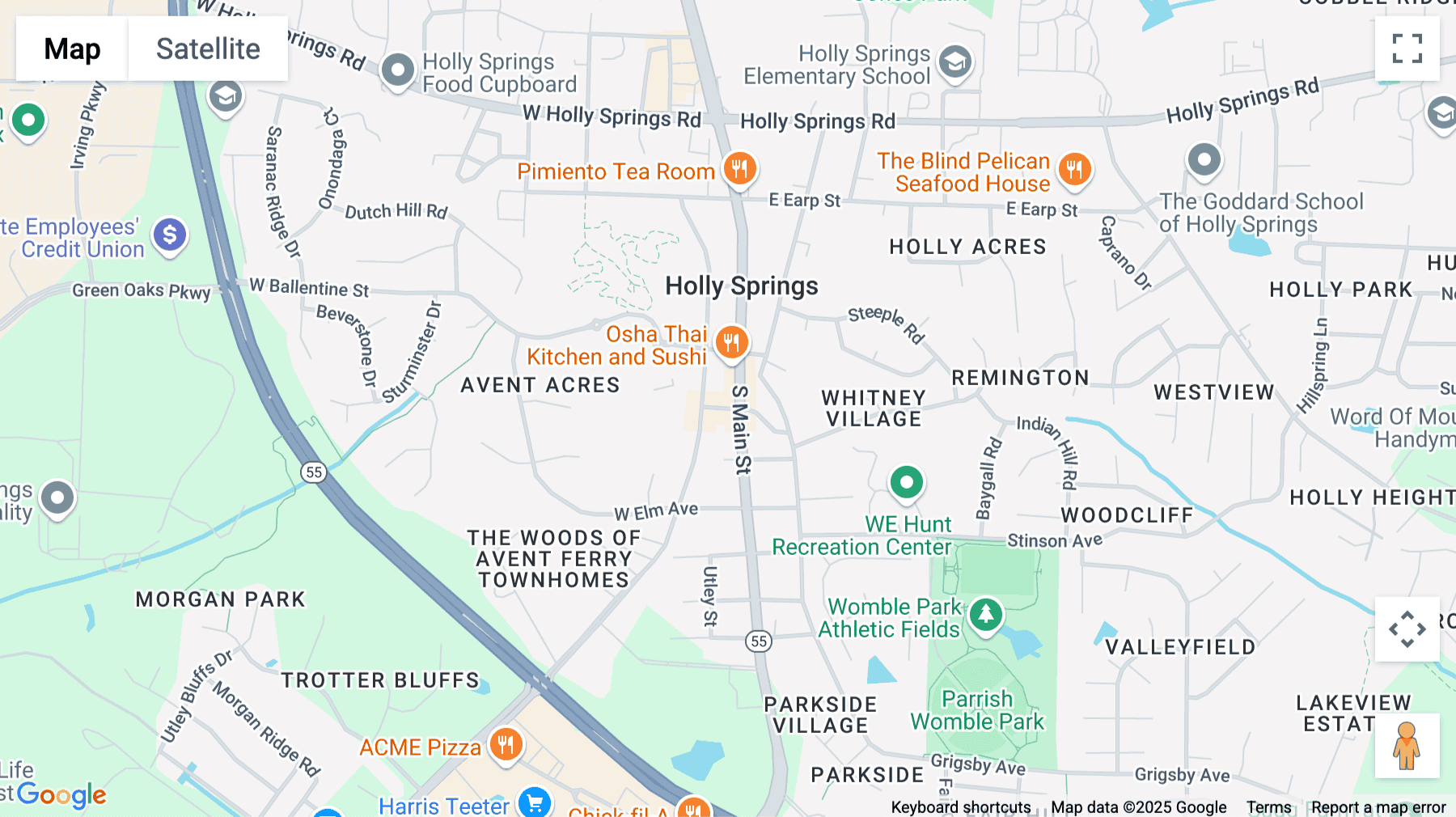 Click for interative map of 300 S Main Street, Suite 212, Holly Springs