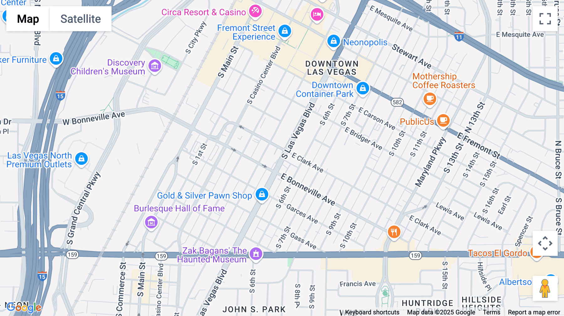 Click for interative map of 511 s las vegas blvd, Las Vegas
