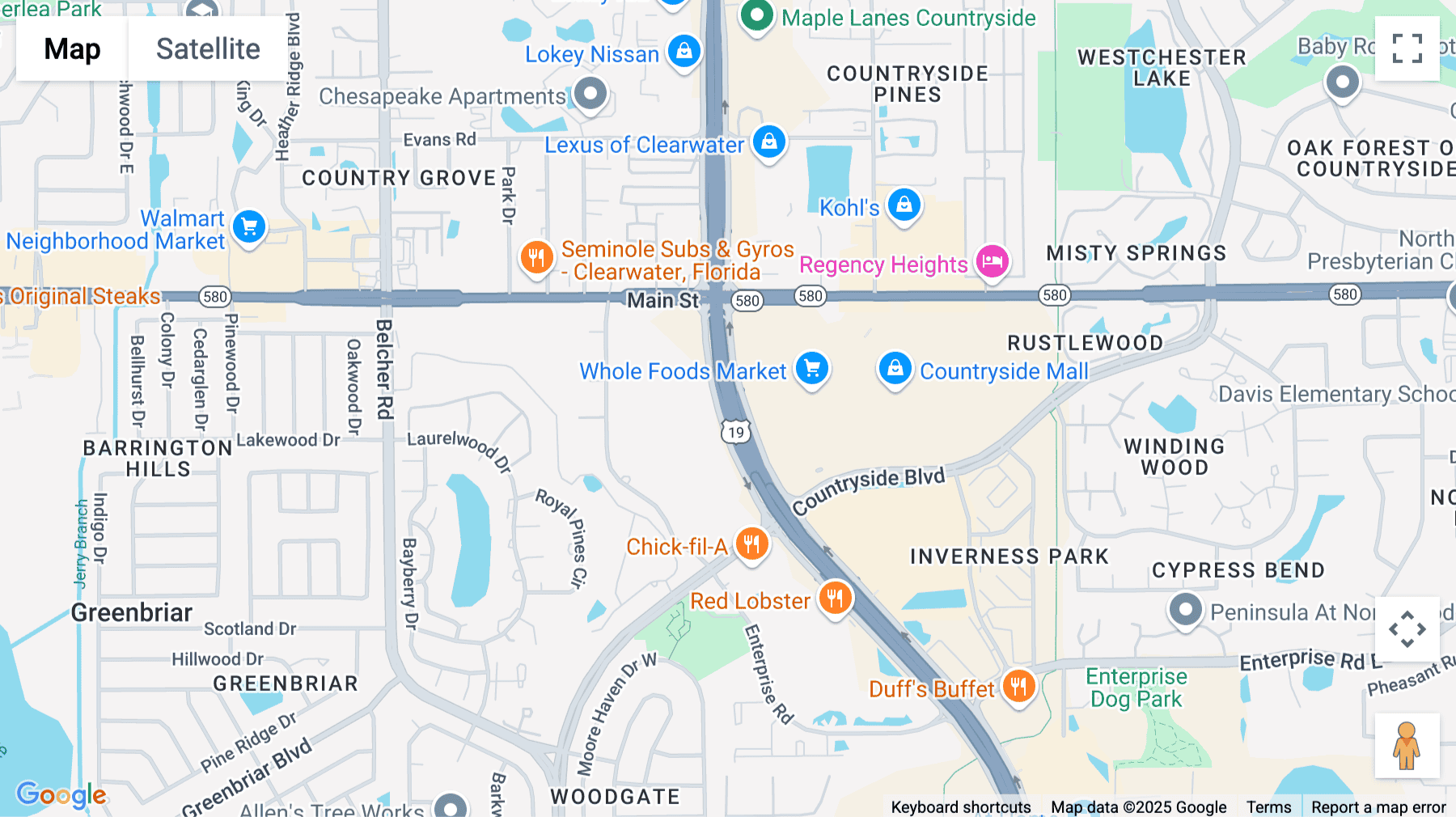 Click for interative map of 2536 Countryside Boulevard, Suite 400, Clearwater
