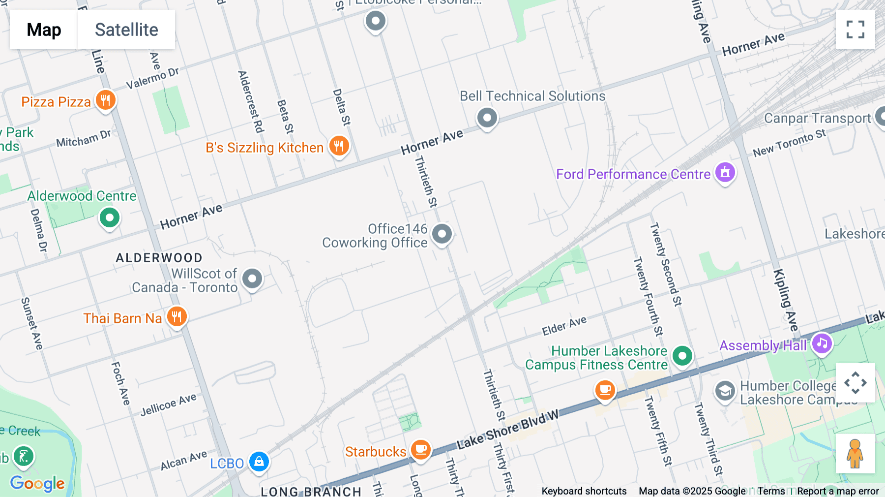 Click for interative map of 146 Thirtieth Street, Suite 100, Toronto