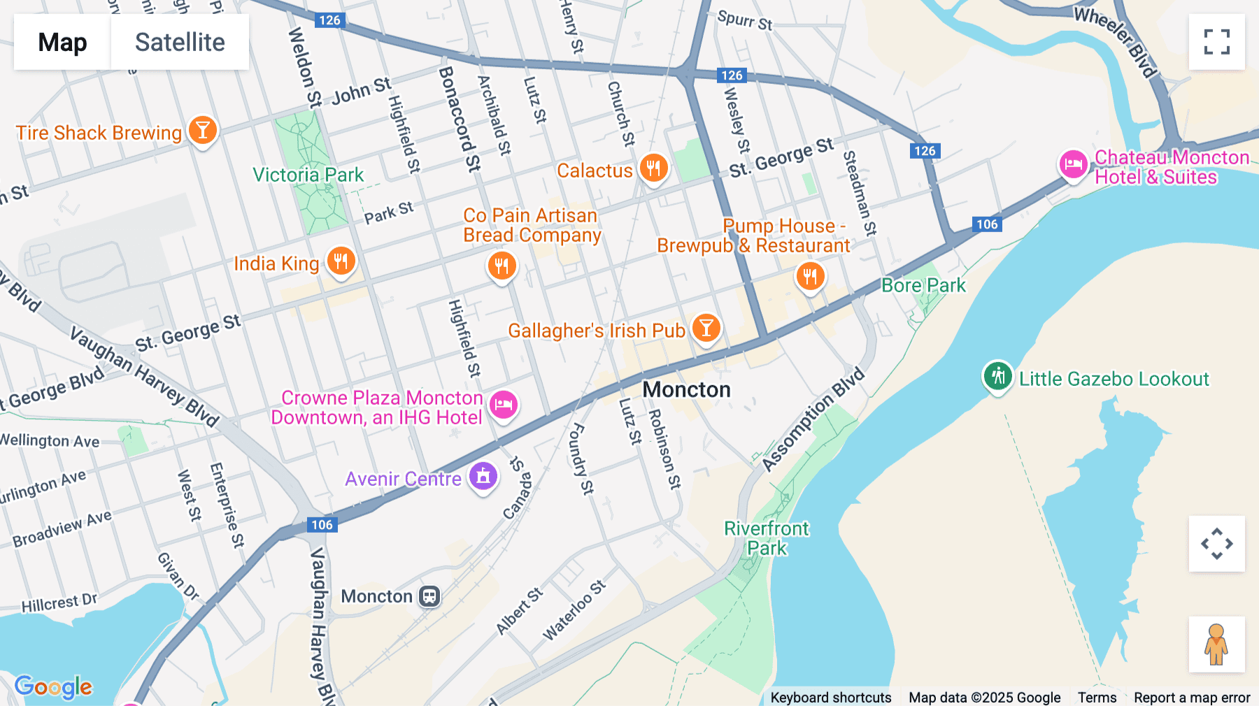 Click for interative map of 795 Main Street, Suite 300, Moncton