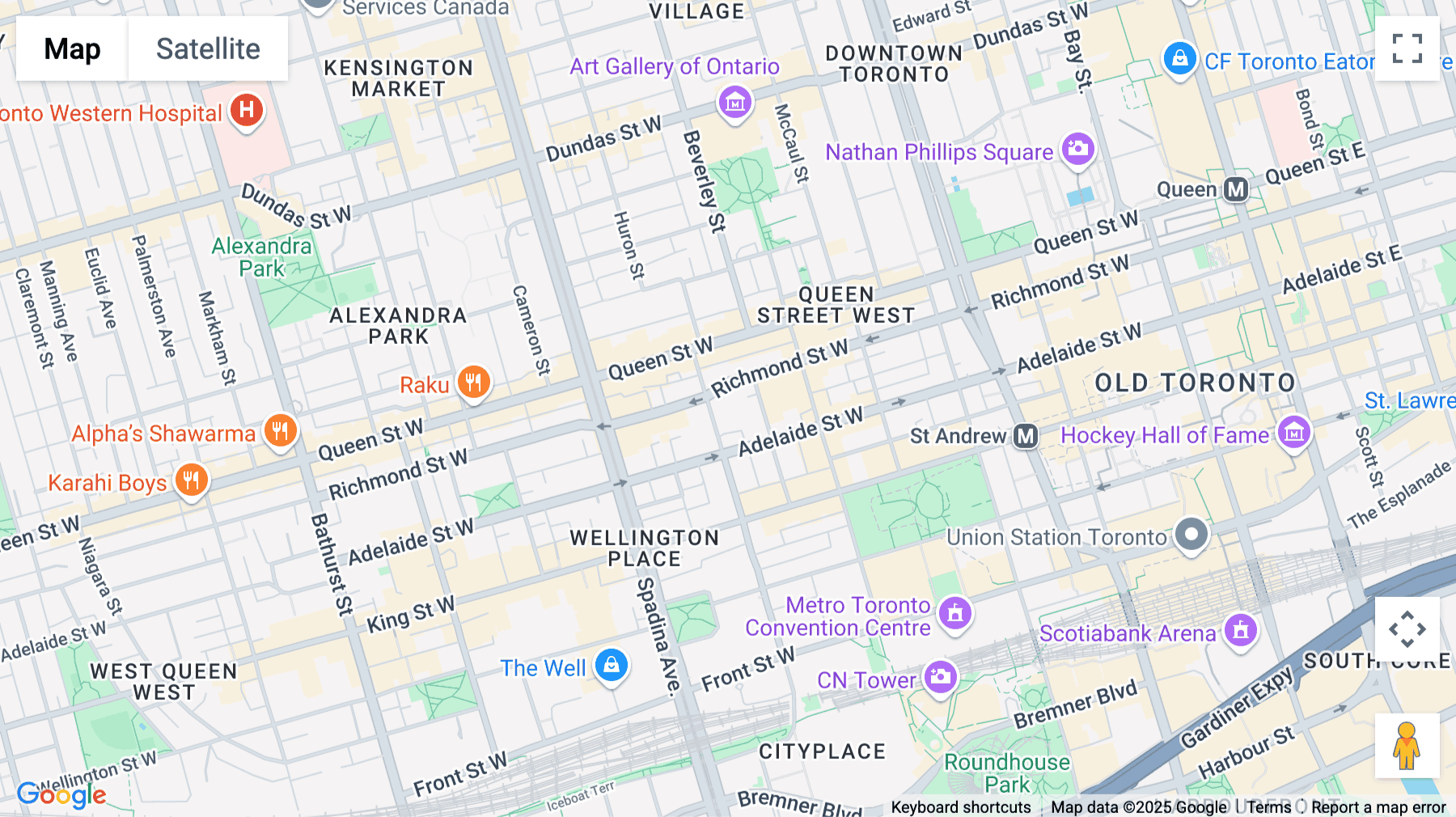 Click for interative map of 111 Peter Street, Suite 700, Toronto