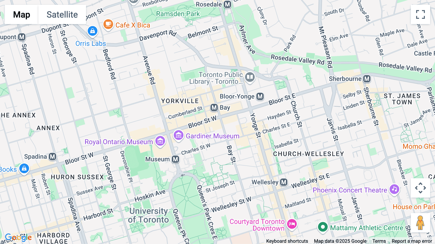 Click for interative map of 77 Bloor Street West, Suite 600, Toronto