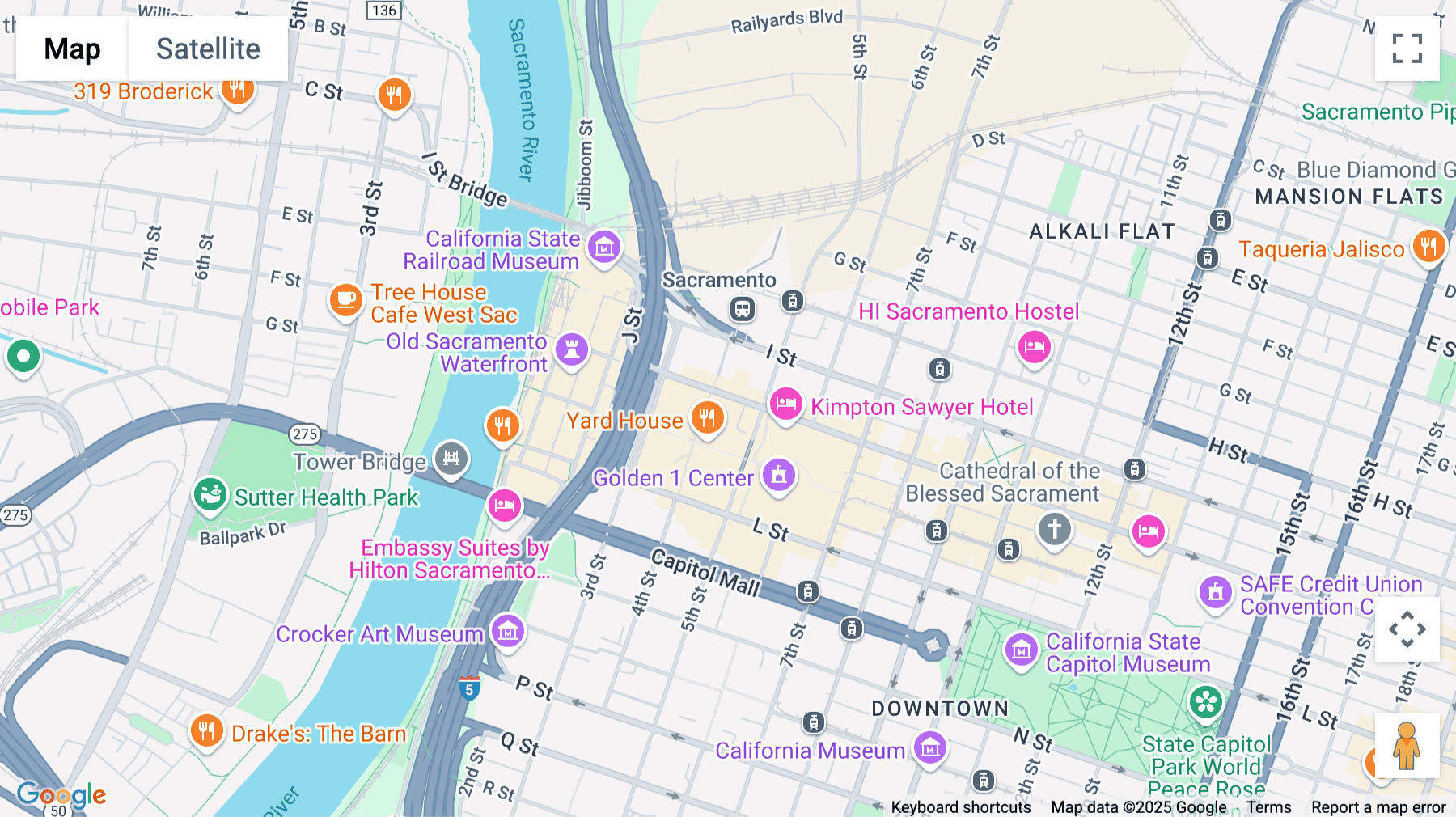 Click for interative map of 428 J St, 4th Floor, Sacramento