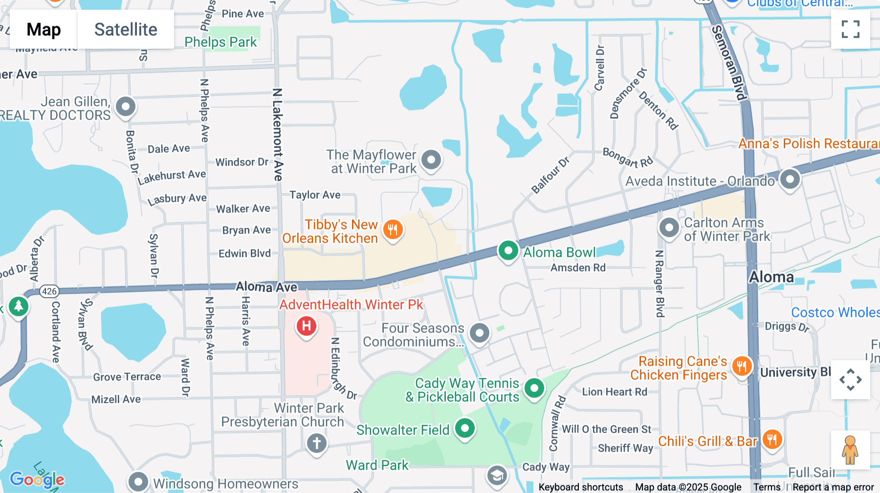 Click for interative map of 2431 Aloma Ave., Winter Park