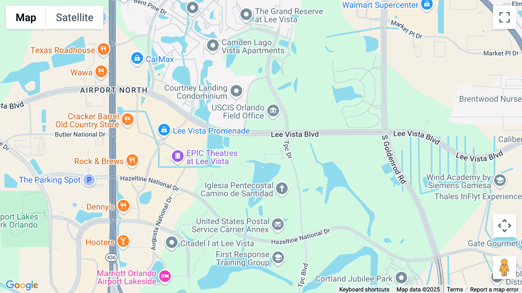 Click for interative map of 6252 Lee Vista Blvd, Orlando (Florida)