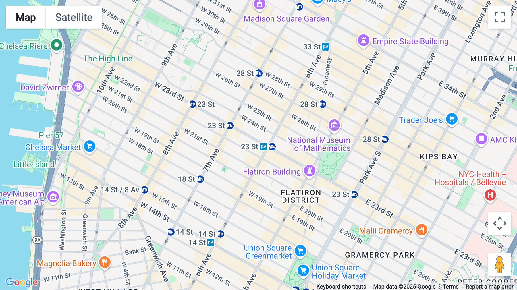 Click for interative map of 116 W 23rd St, FL 5, New York City